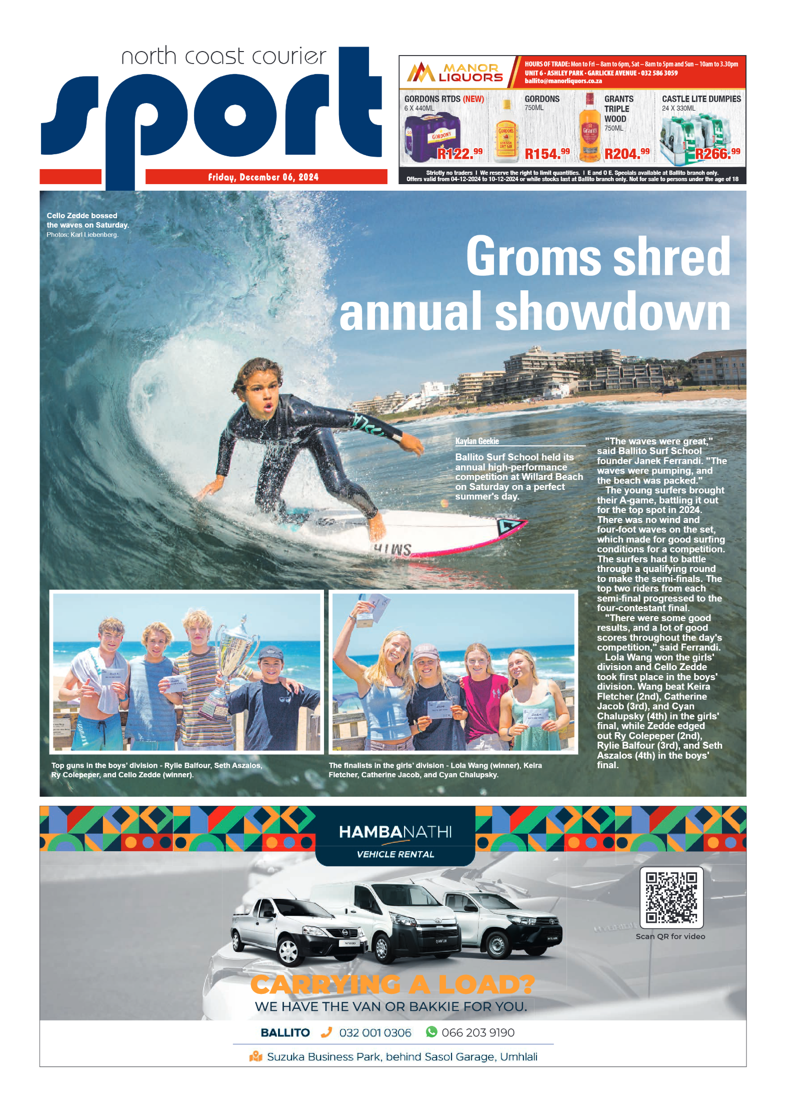 The North Coast Courier – 06 December 2024 page 16