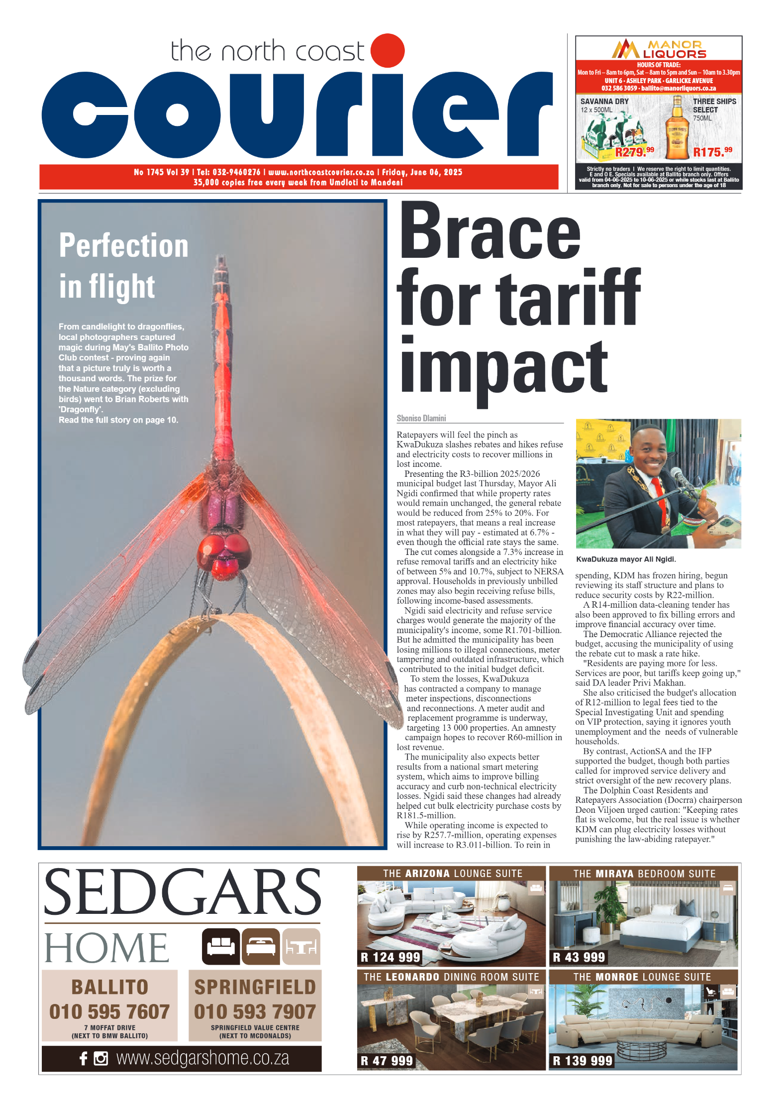 The North Coast Courier – 06 June 2025 page 1