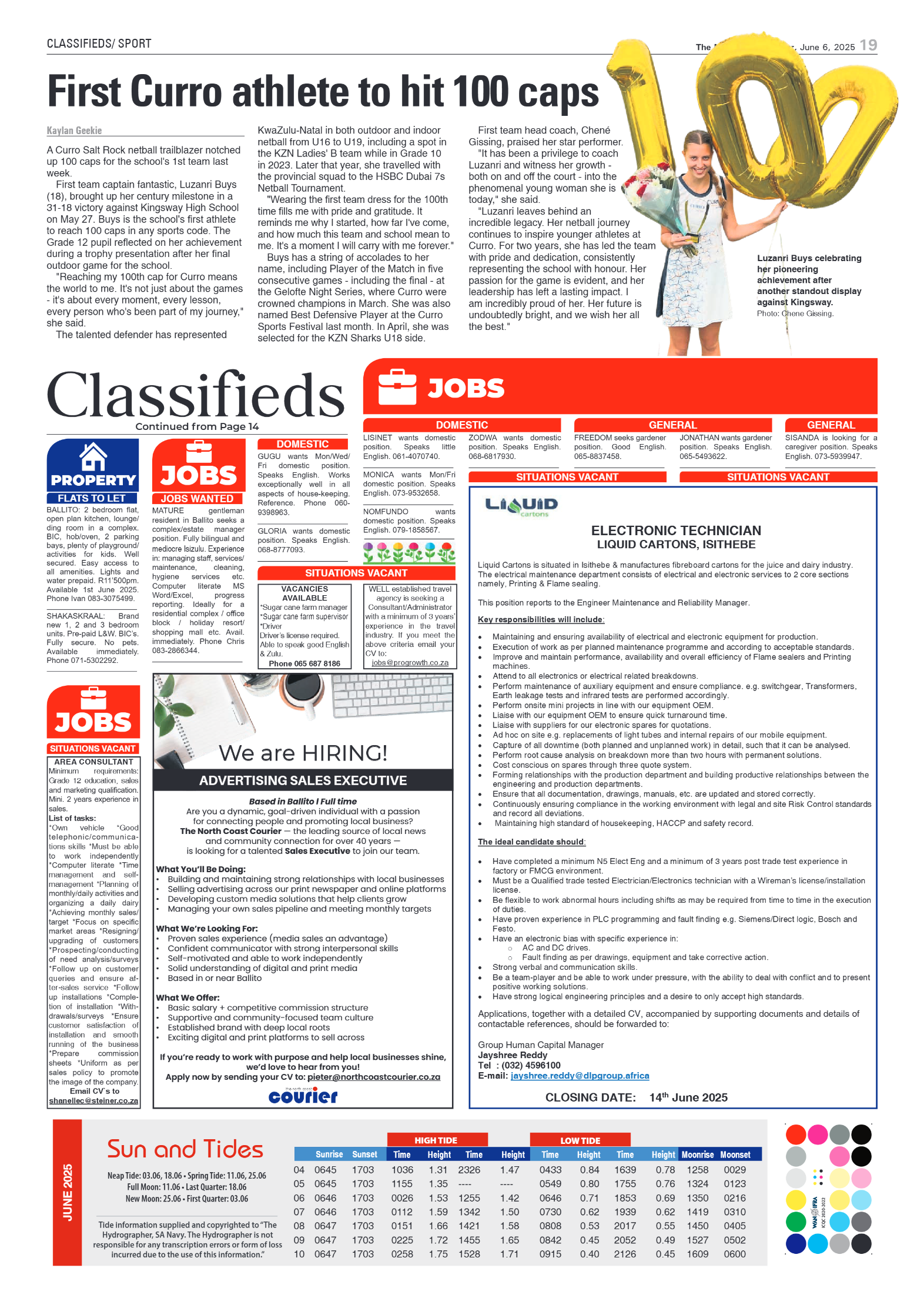 The North Coast Courier – 06 June 2025 page 19