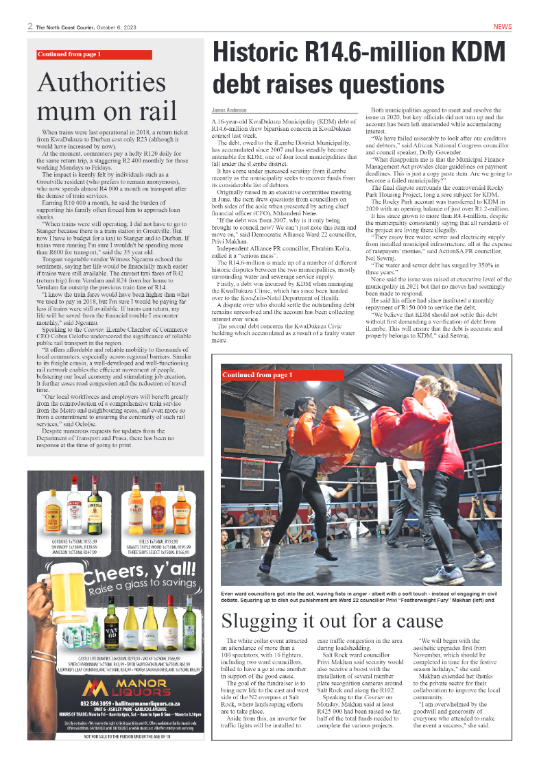 The North Coast Courier 06 October 2023 page 2