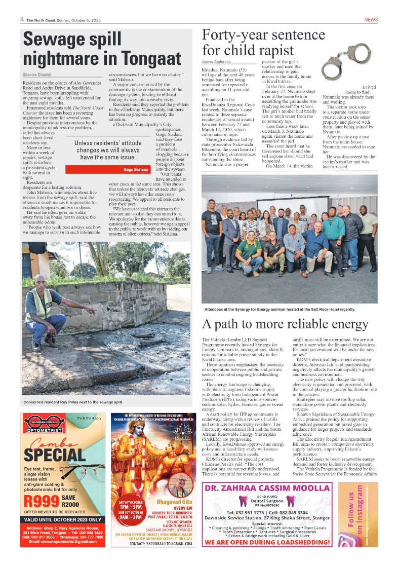 The North Coast Courier 06 October 2023 page 4