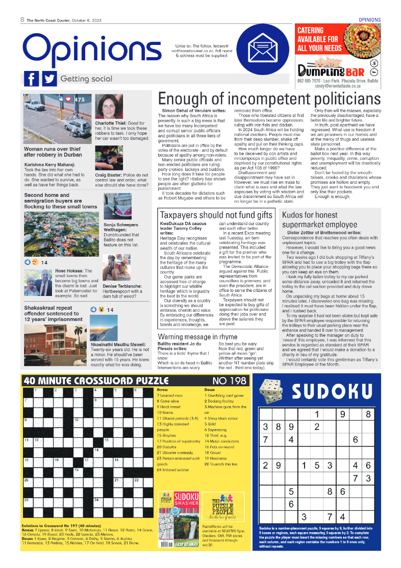 The North Coast Courier 06 October 2023 page 8
