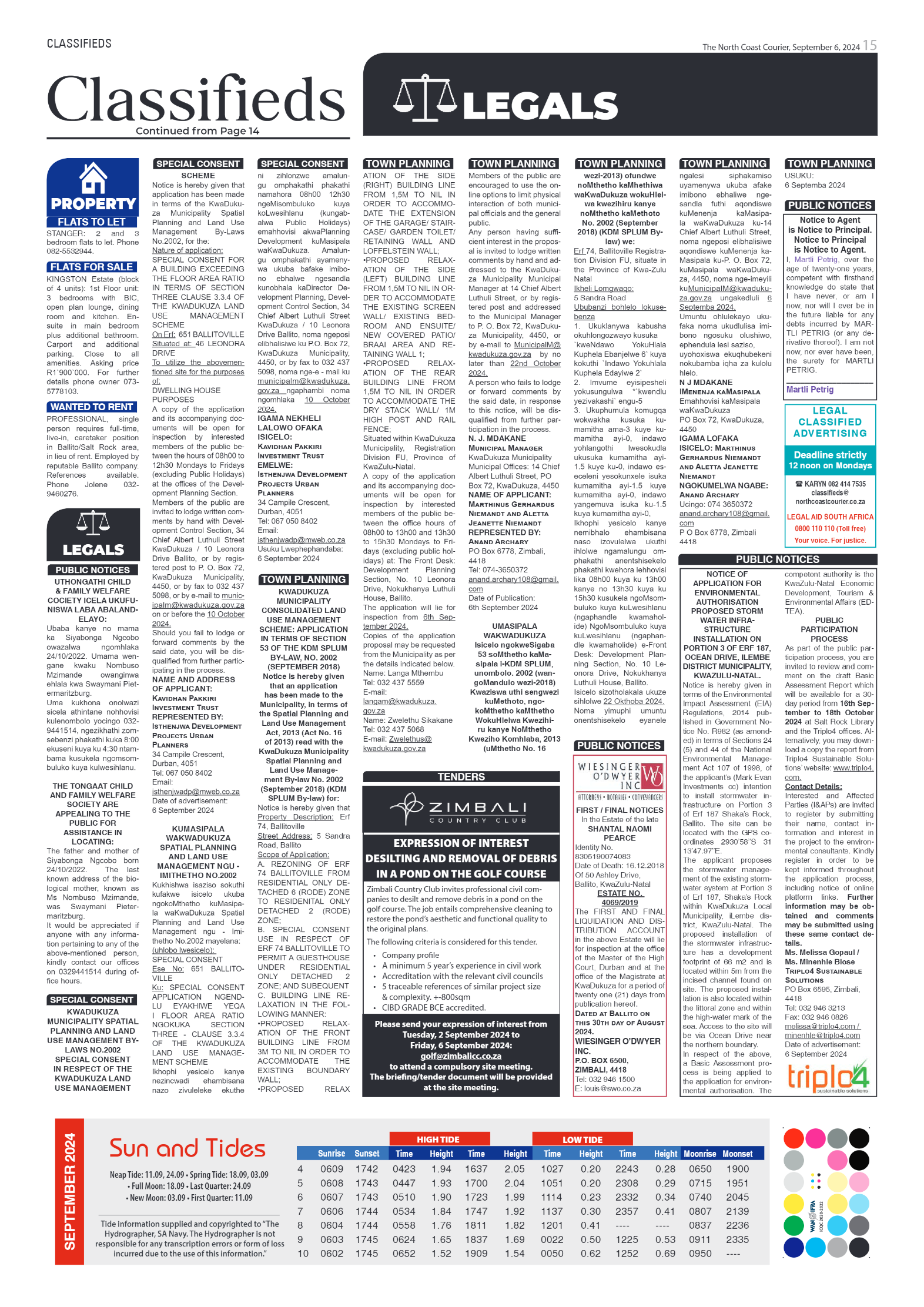 The North Coast Courier – 06 September 2024 page 15