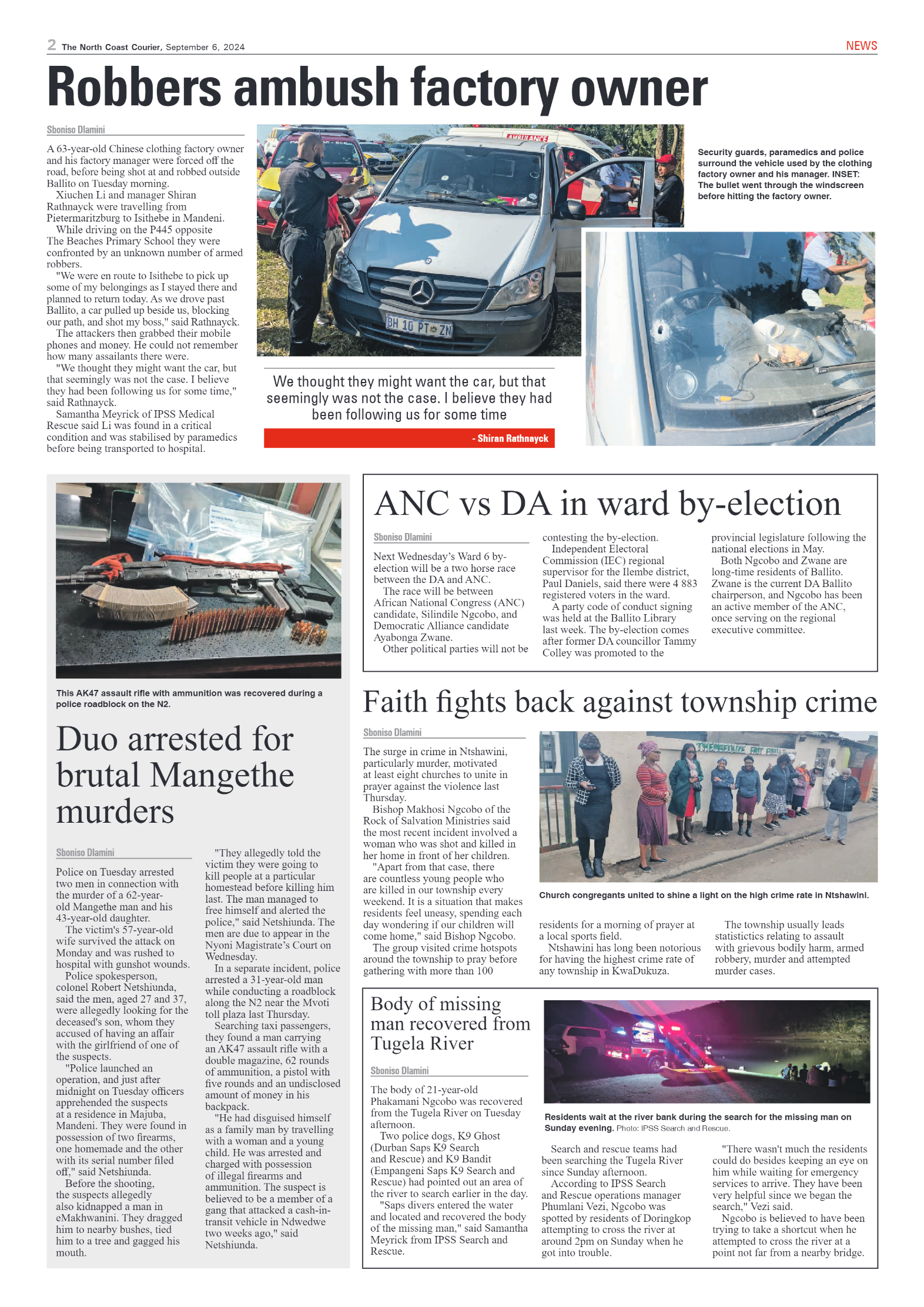 The North Coast Courier – 06 September 2024 page 2