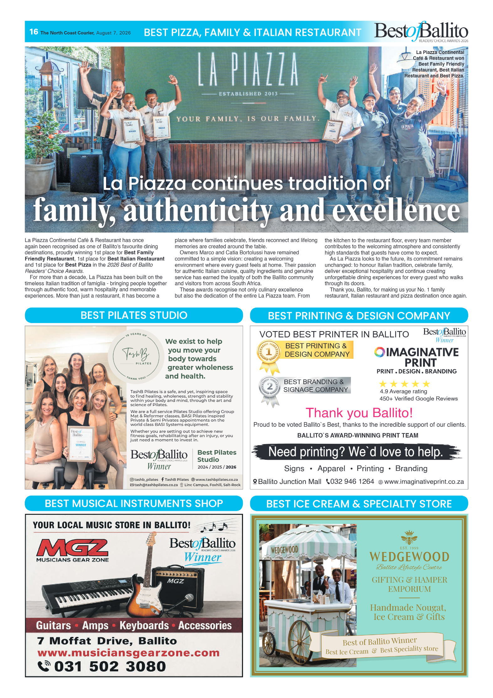 The North Coast Courier – 07 August 2026 page 16