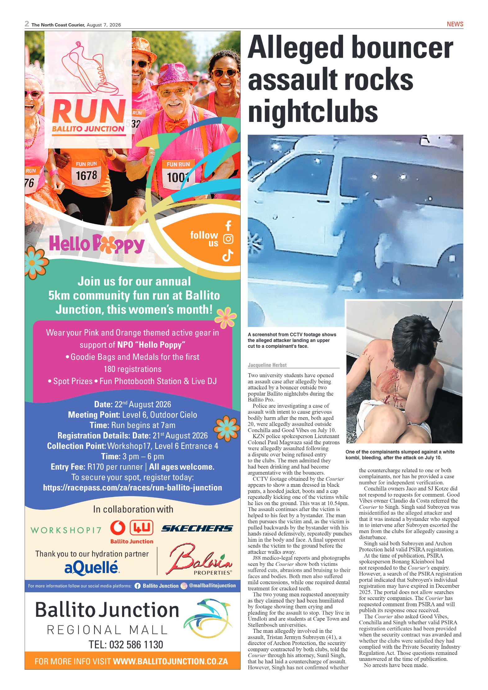 The North Coast Courier – 07 August 2026 page 2