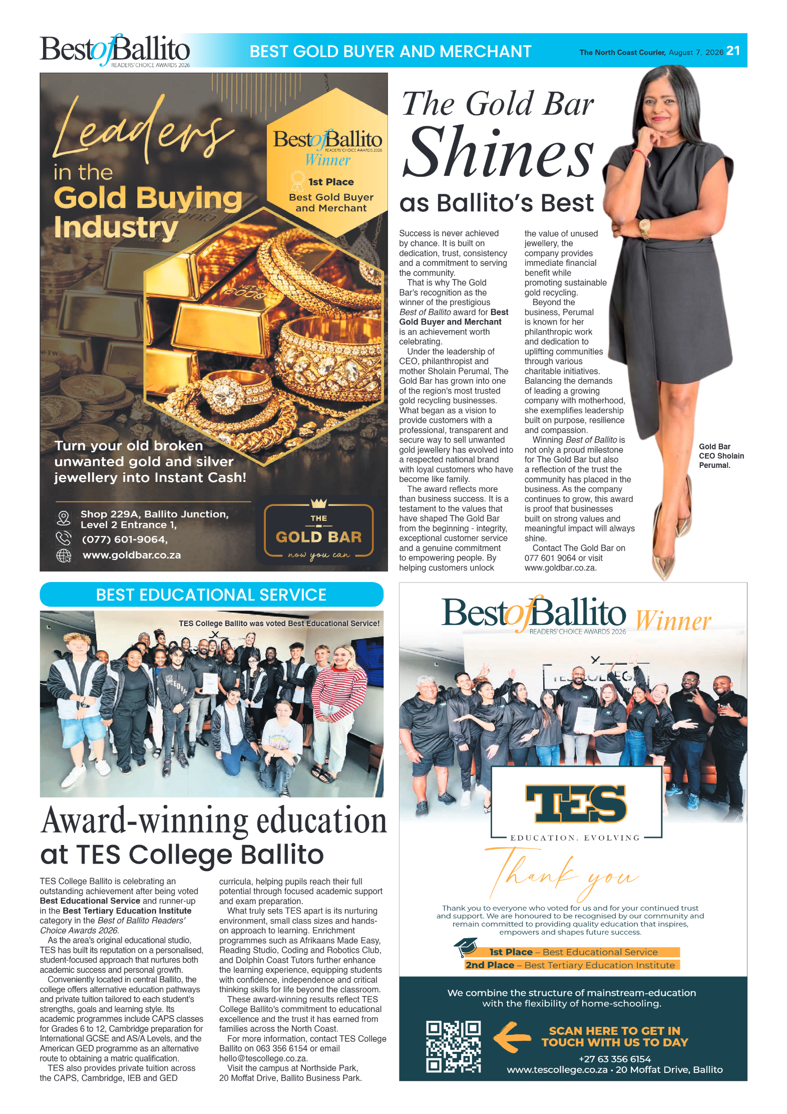 The North Coast Courier – 07 August 2026 page 21