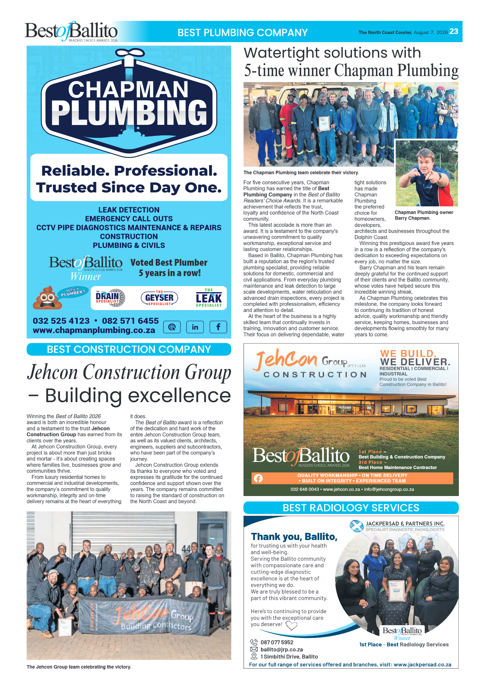 The North Coast Courier – 07 August 2026 page 23