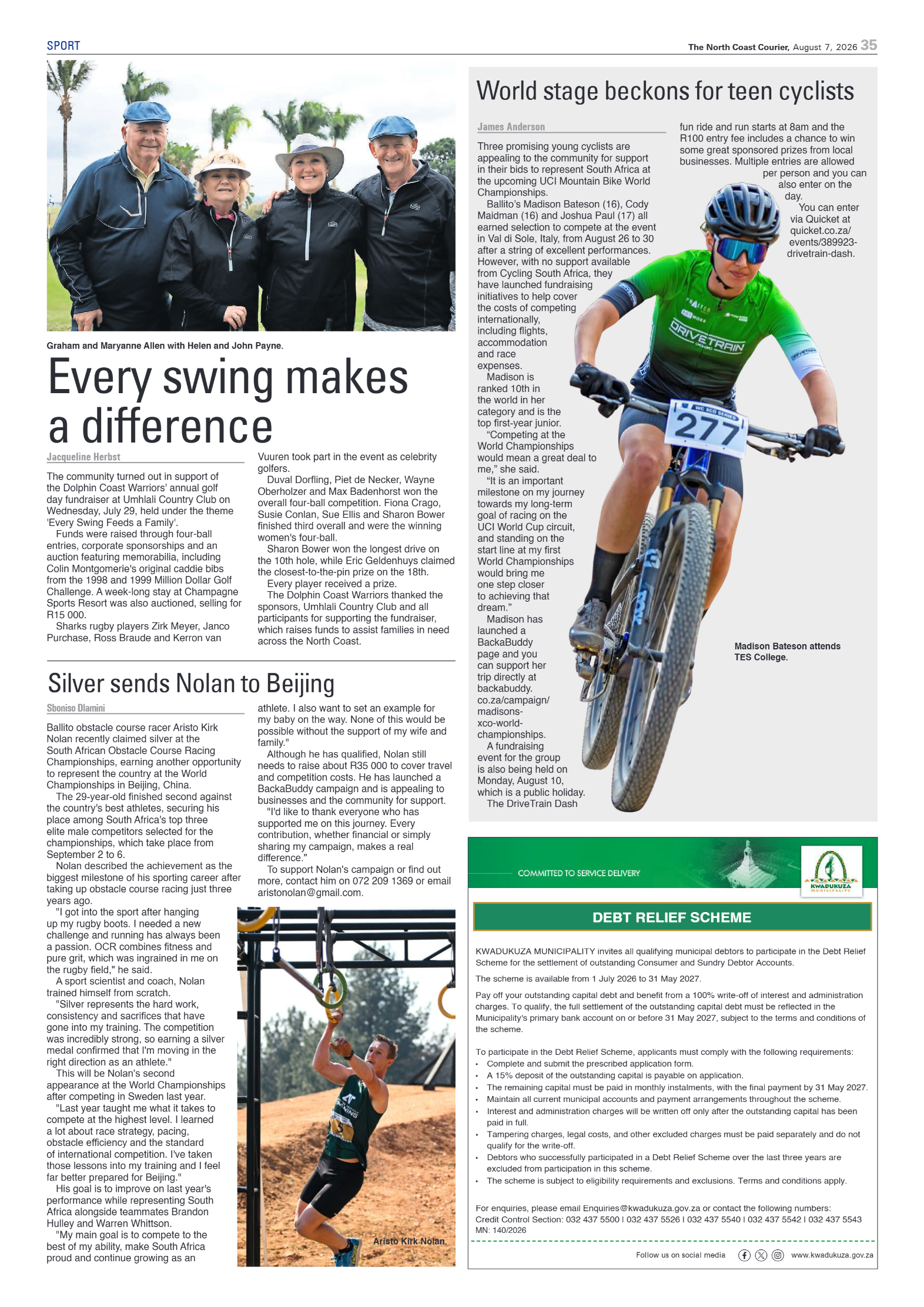 The North Coast Courier – 07 August 2026 page 35