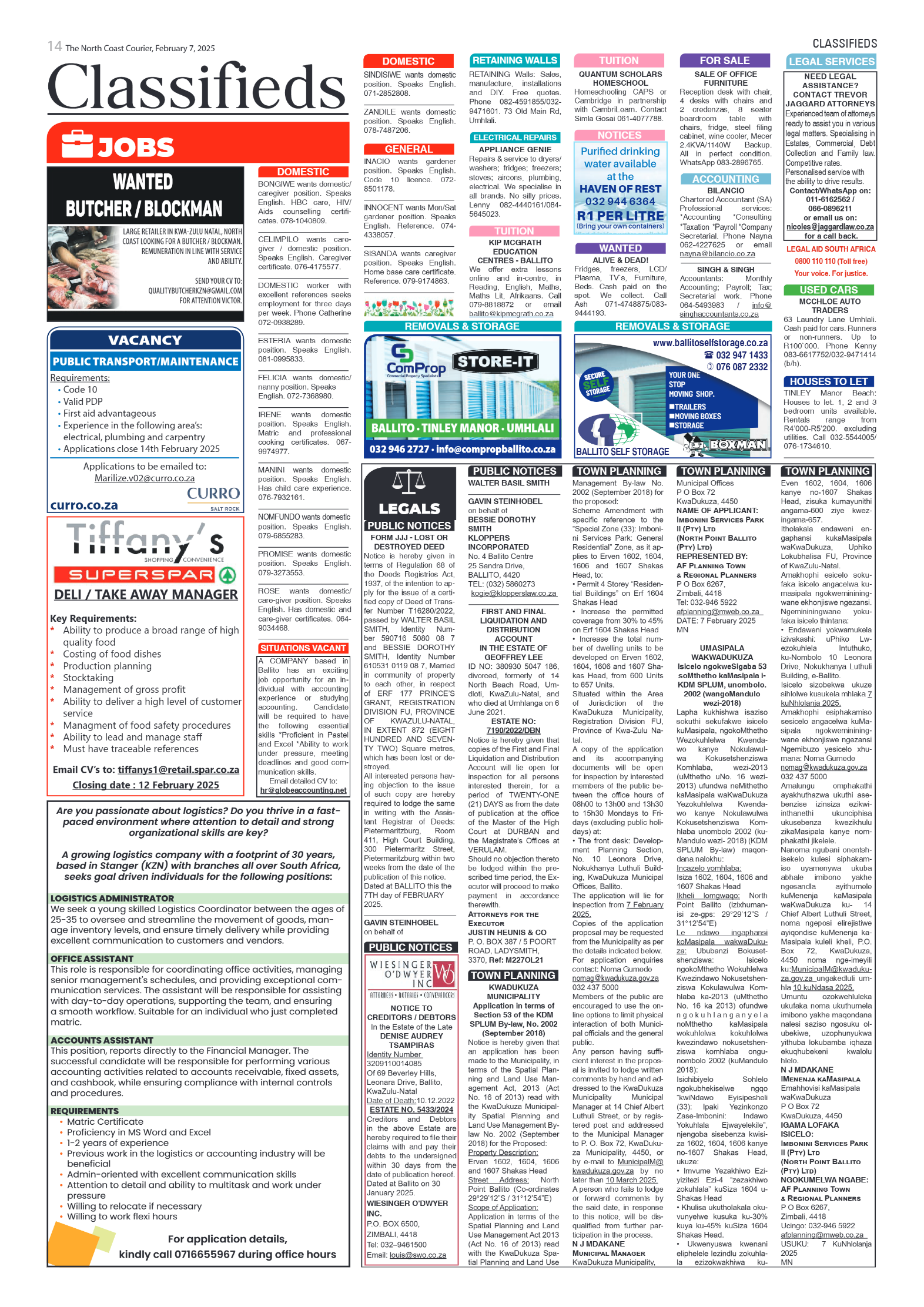 The North Coast Courier – 07 February 2025 page 14