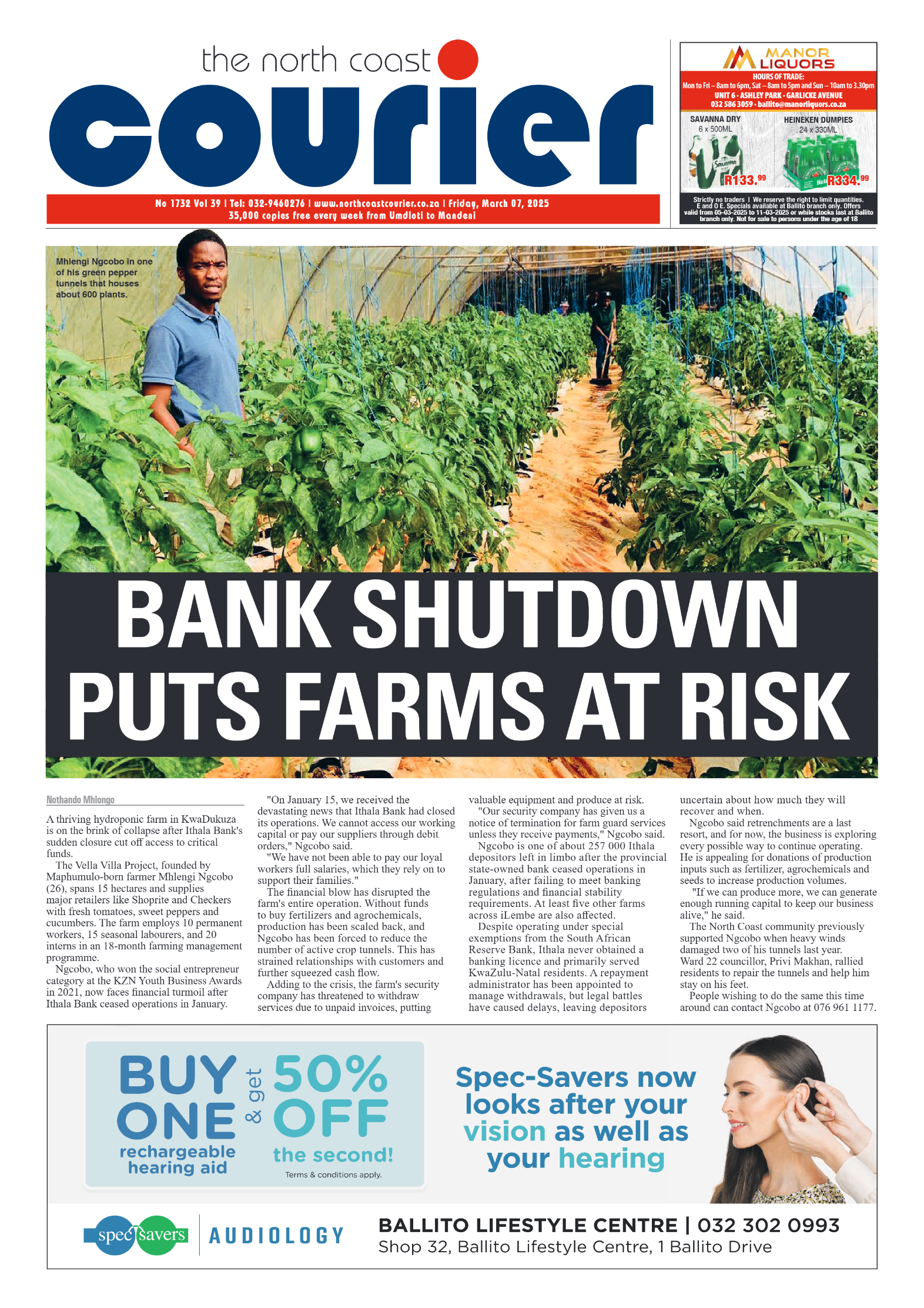 The North Coast Courier – 07 March 2025 page 1
