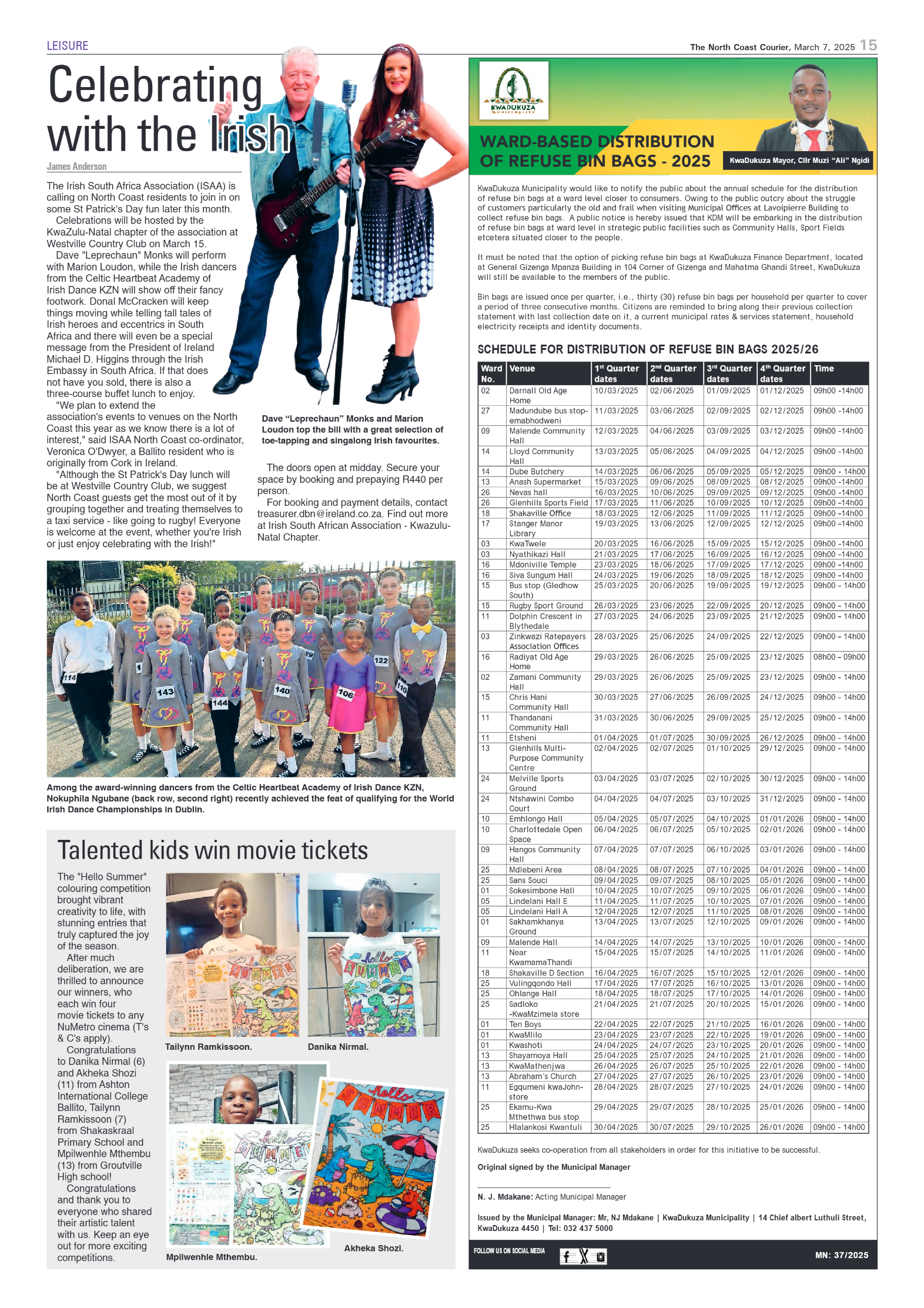 The North Coast Courier – 07 March 2025 page 15