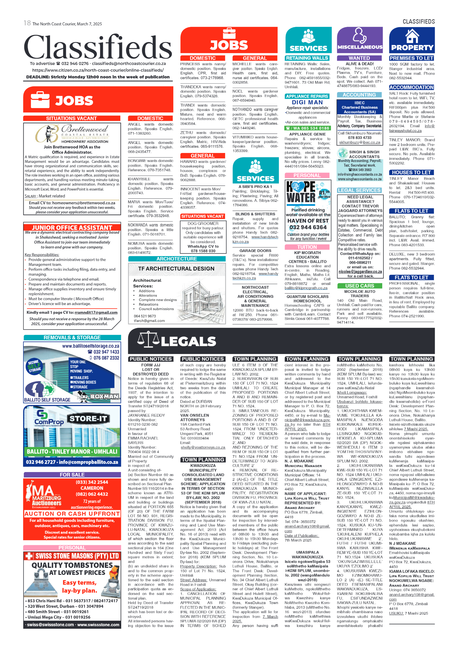 The North Coast Courier – 07 March 2025 page 18