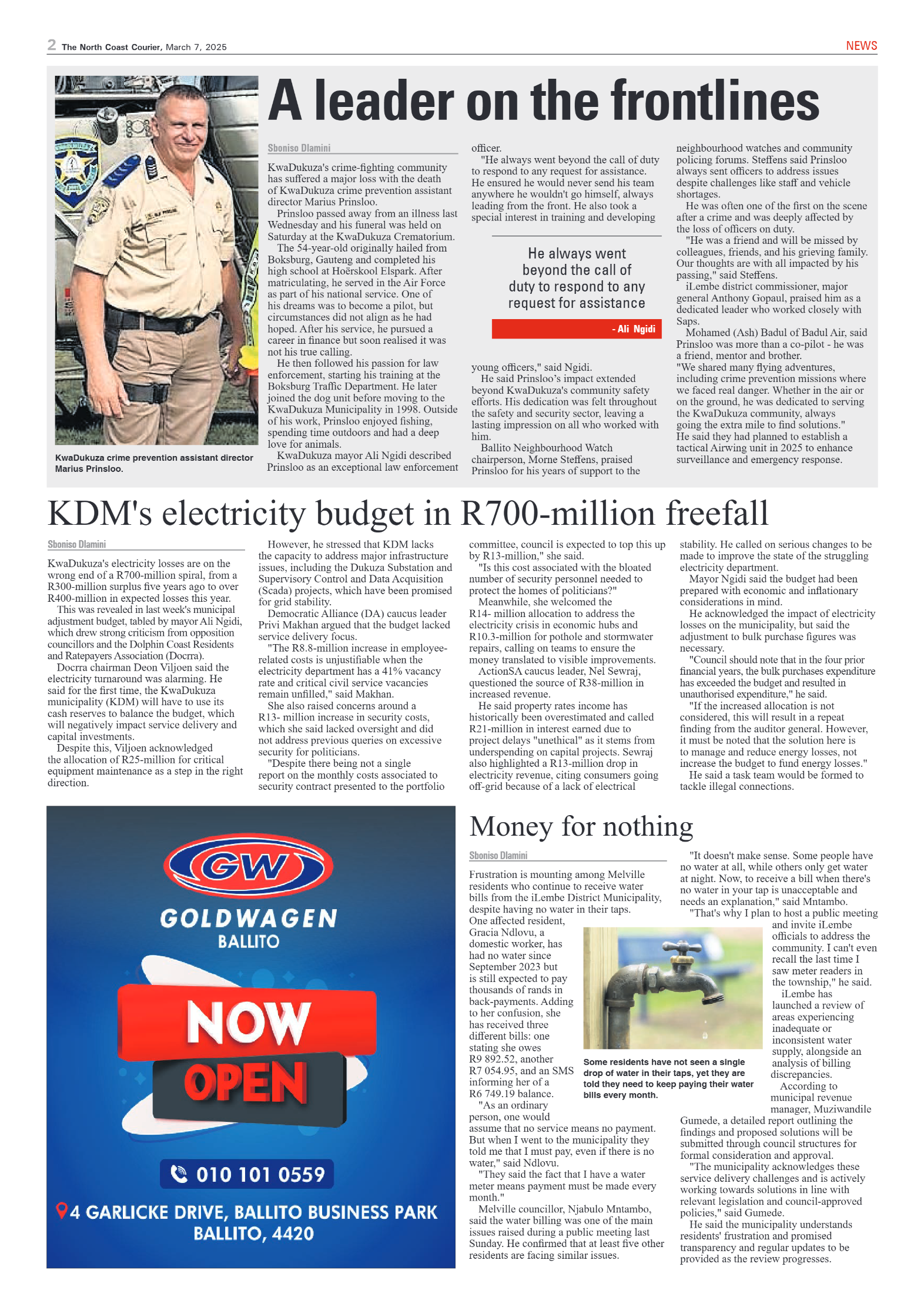 The North Coast Courier – 07 March 2025 page 2