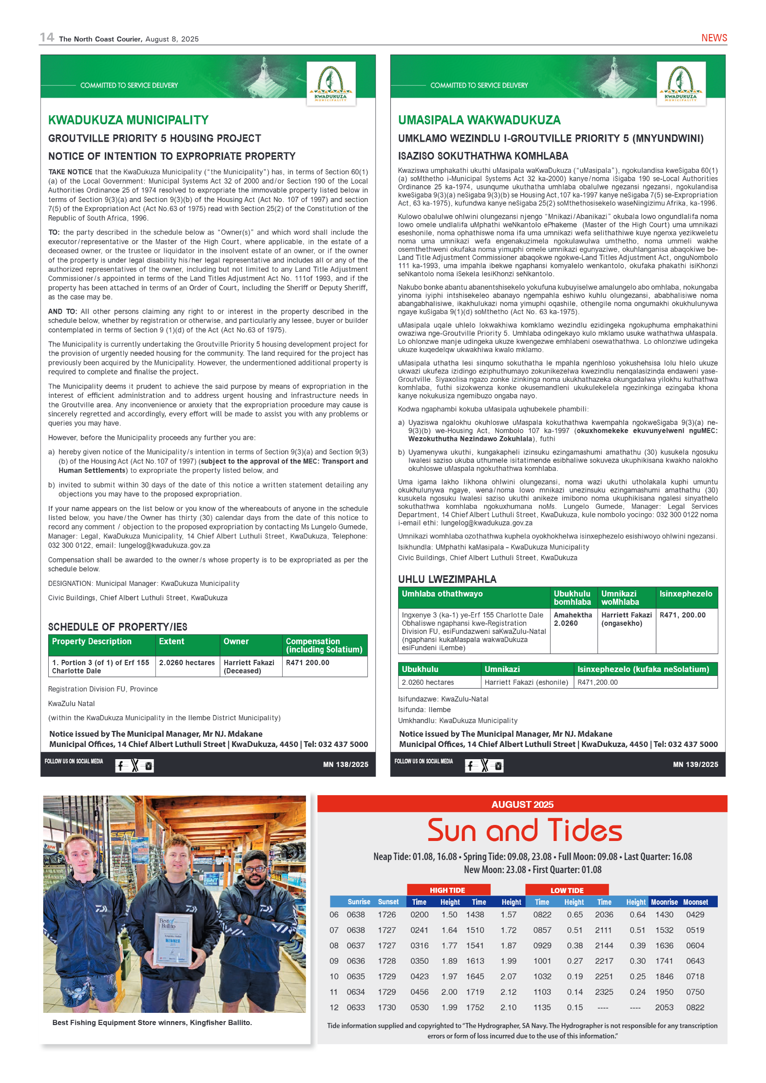 The North Coast Courier – 08 August 2025 page 14