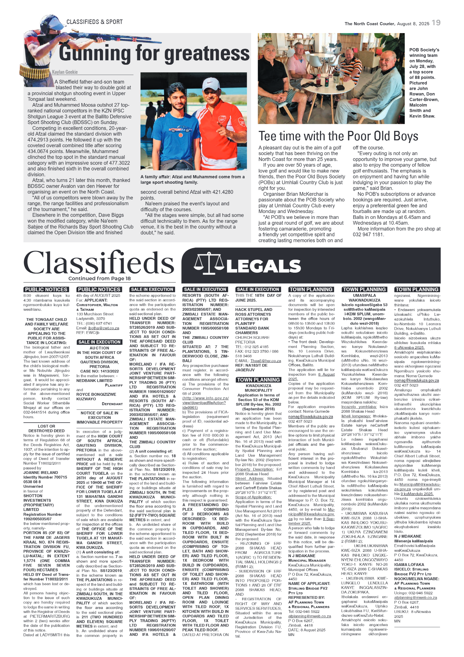 The North Coast Courier – 08 August 2025 page 19