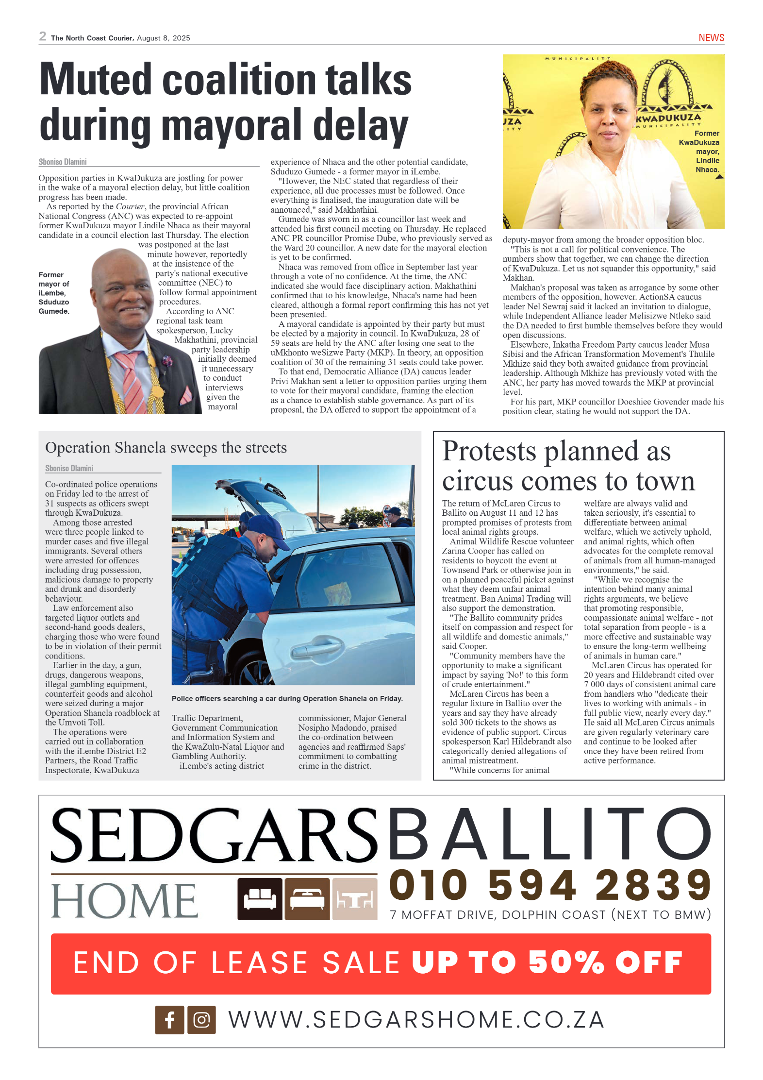 The North Coast Courier – 08 August 2025 page 2