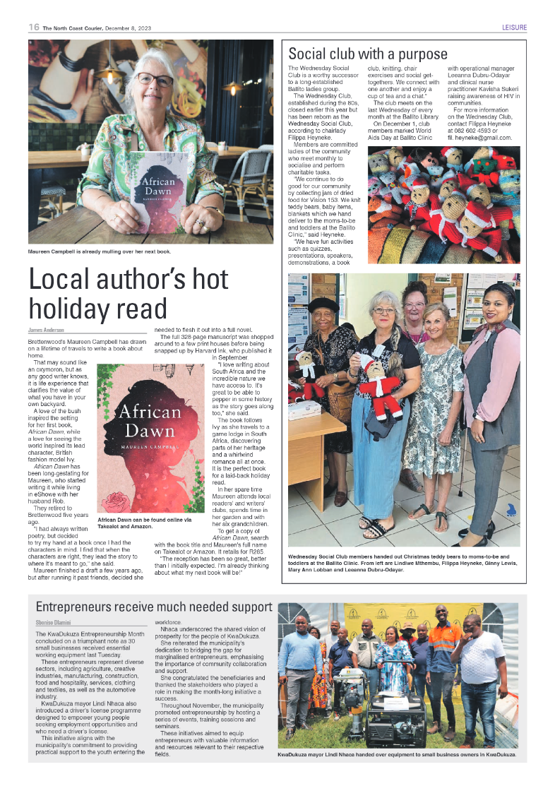 The North Coast Courier 08 December 2023 page 16