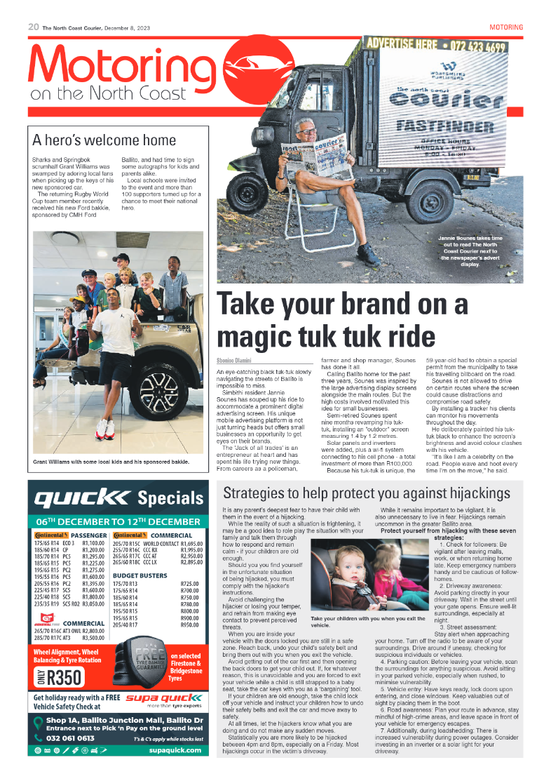 The North Coast Courier 08 December 2023 page 20