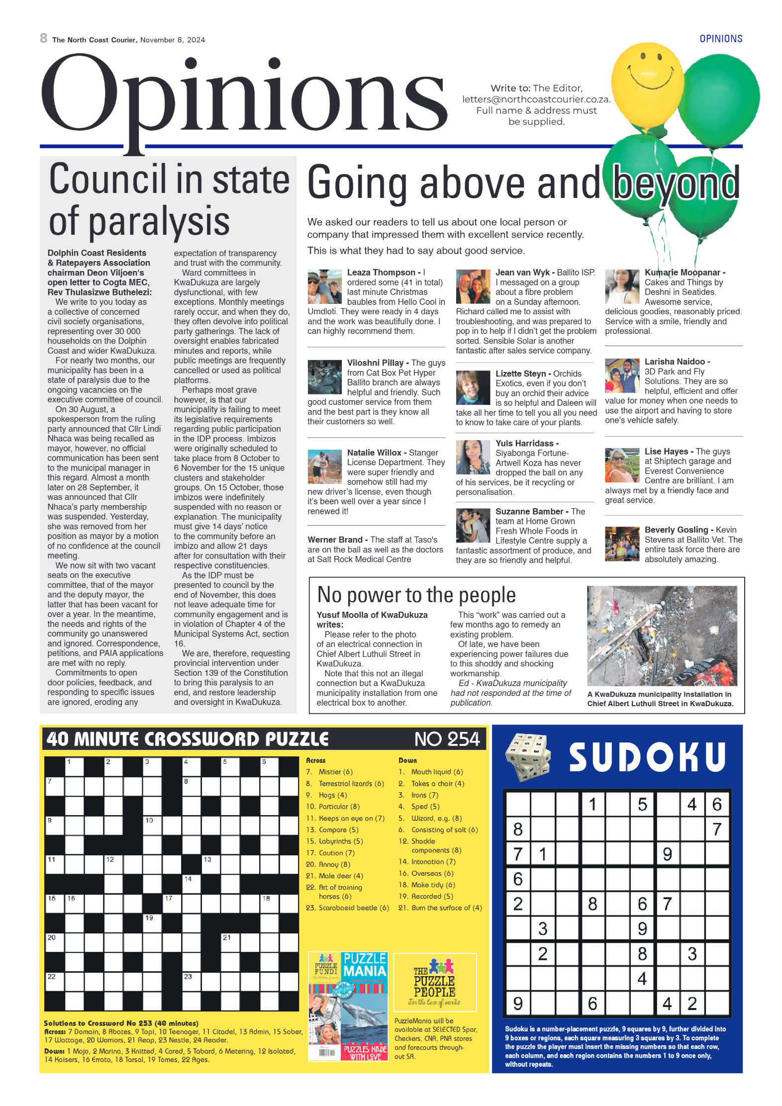 The North Coast Courier – 08 November 2024 page 8