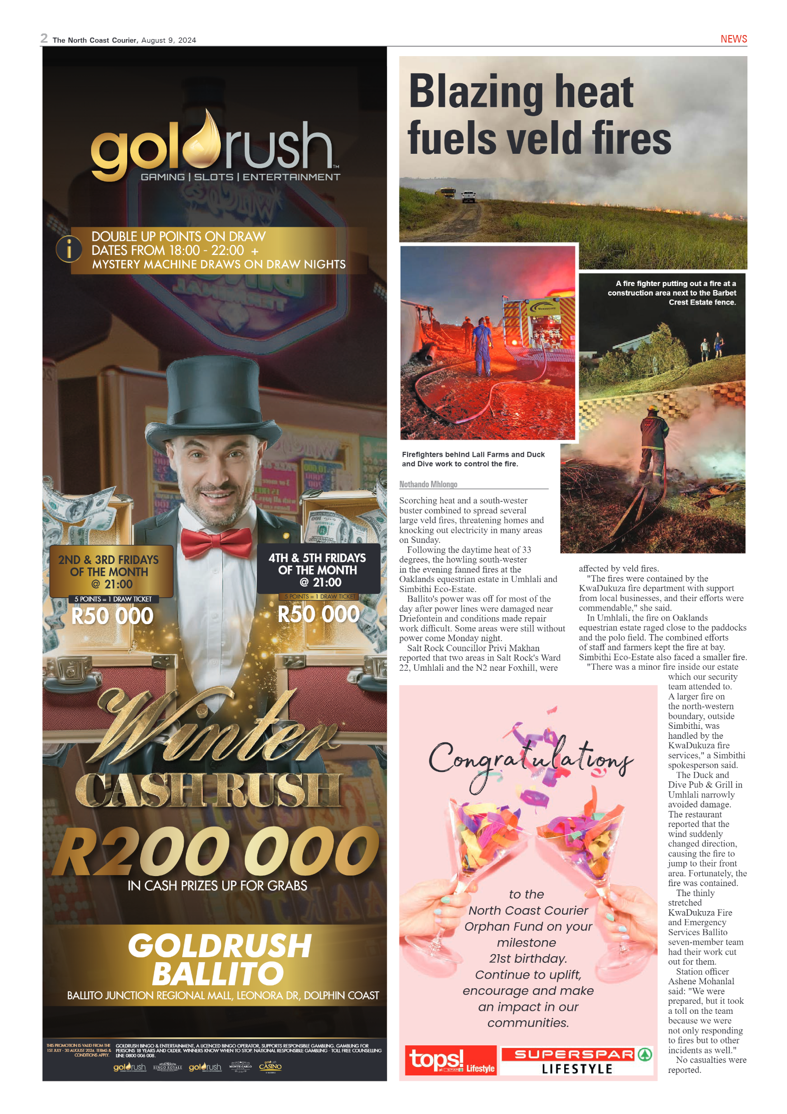 The North Coast Courier – 09 August 2024 page 2