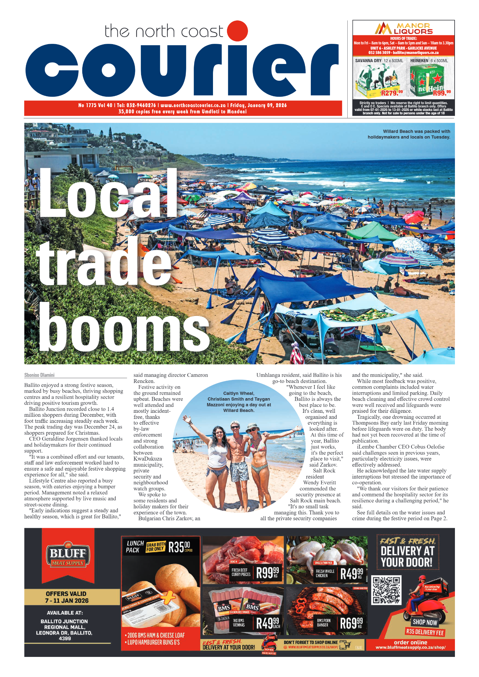 The North Coast Courier – 09 January 2025 page 1