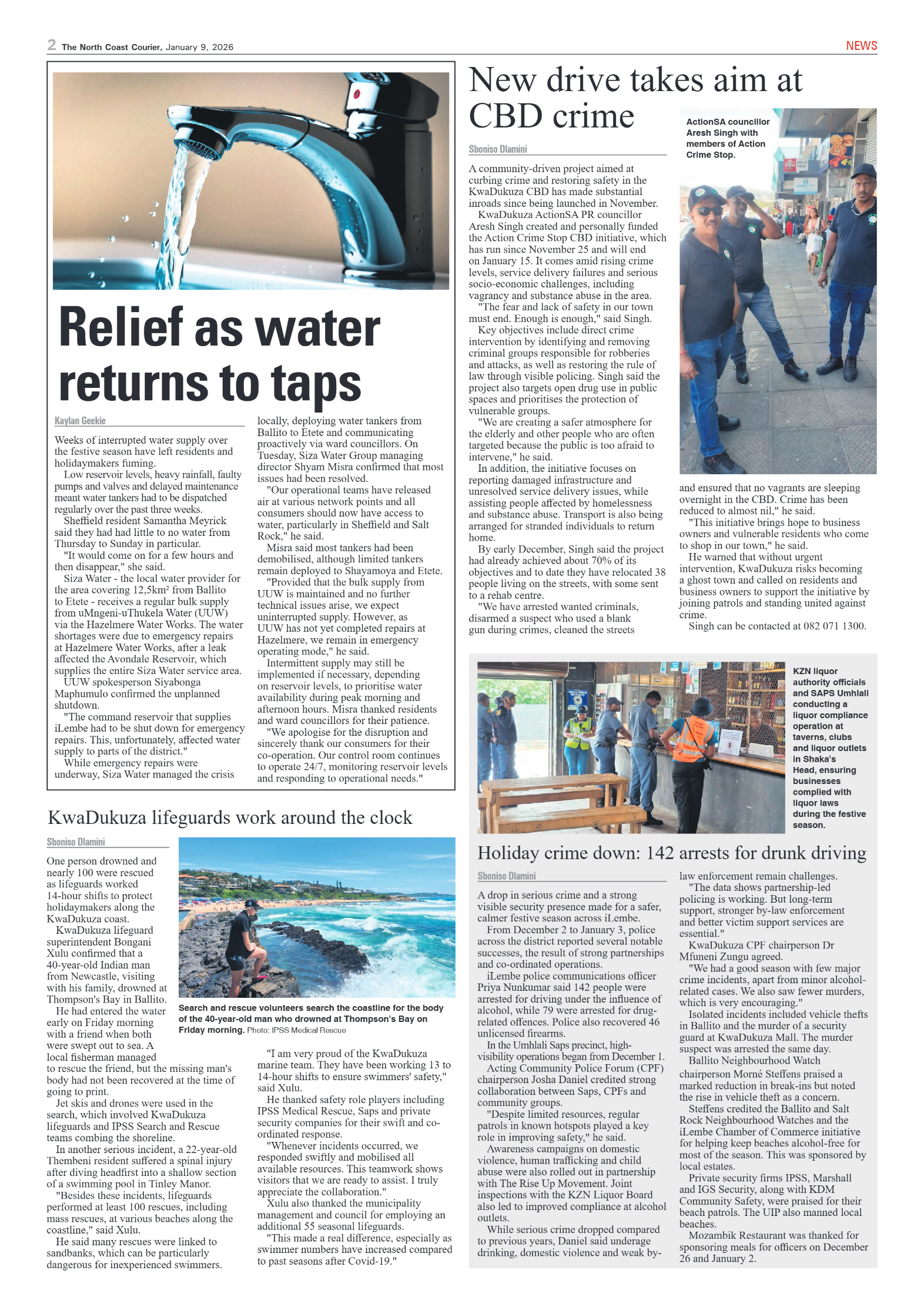 The North Coast Courier – 09 January 2025 page 2