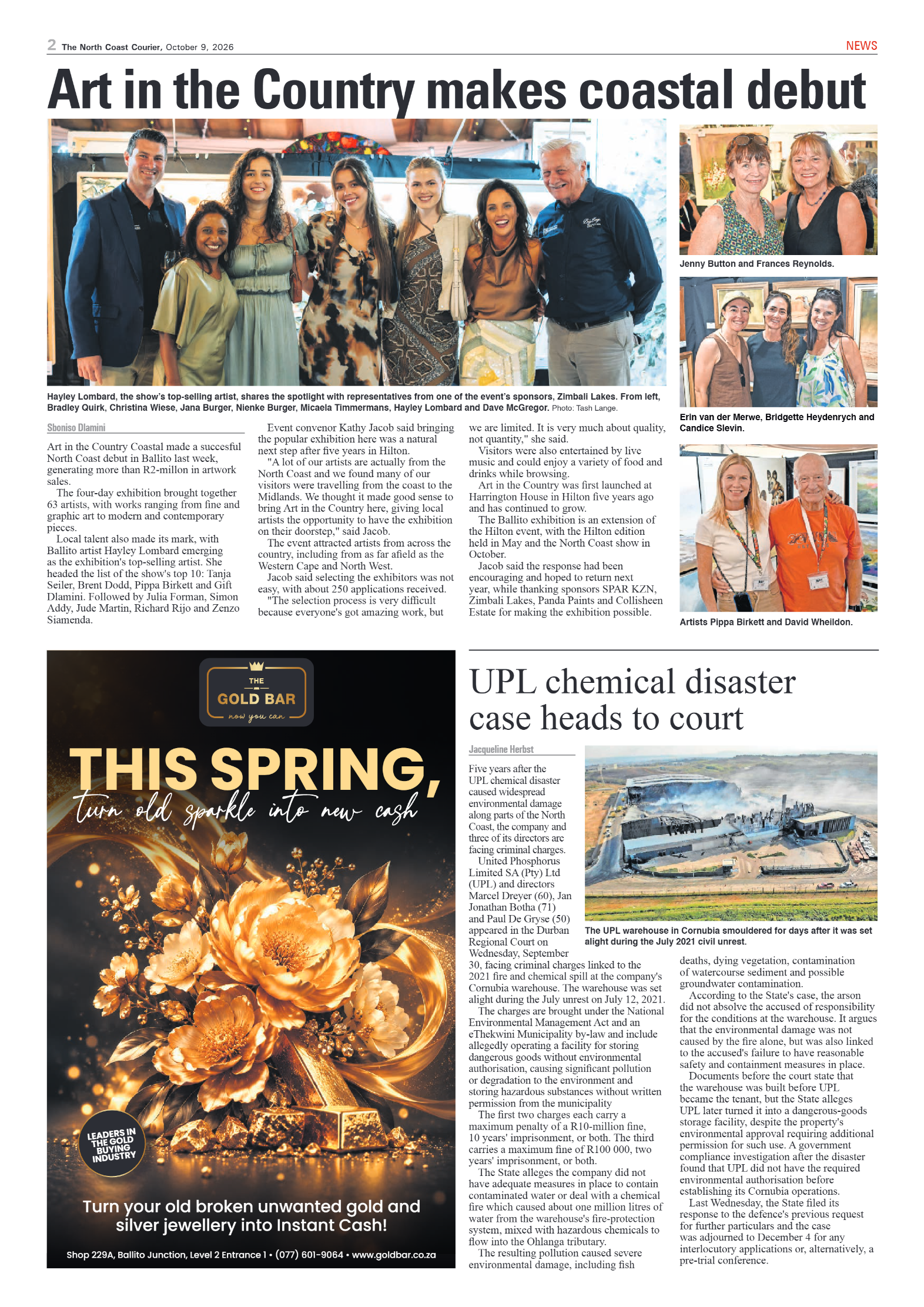 The North Coast Courier – 09 October 2026 page 2