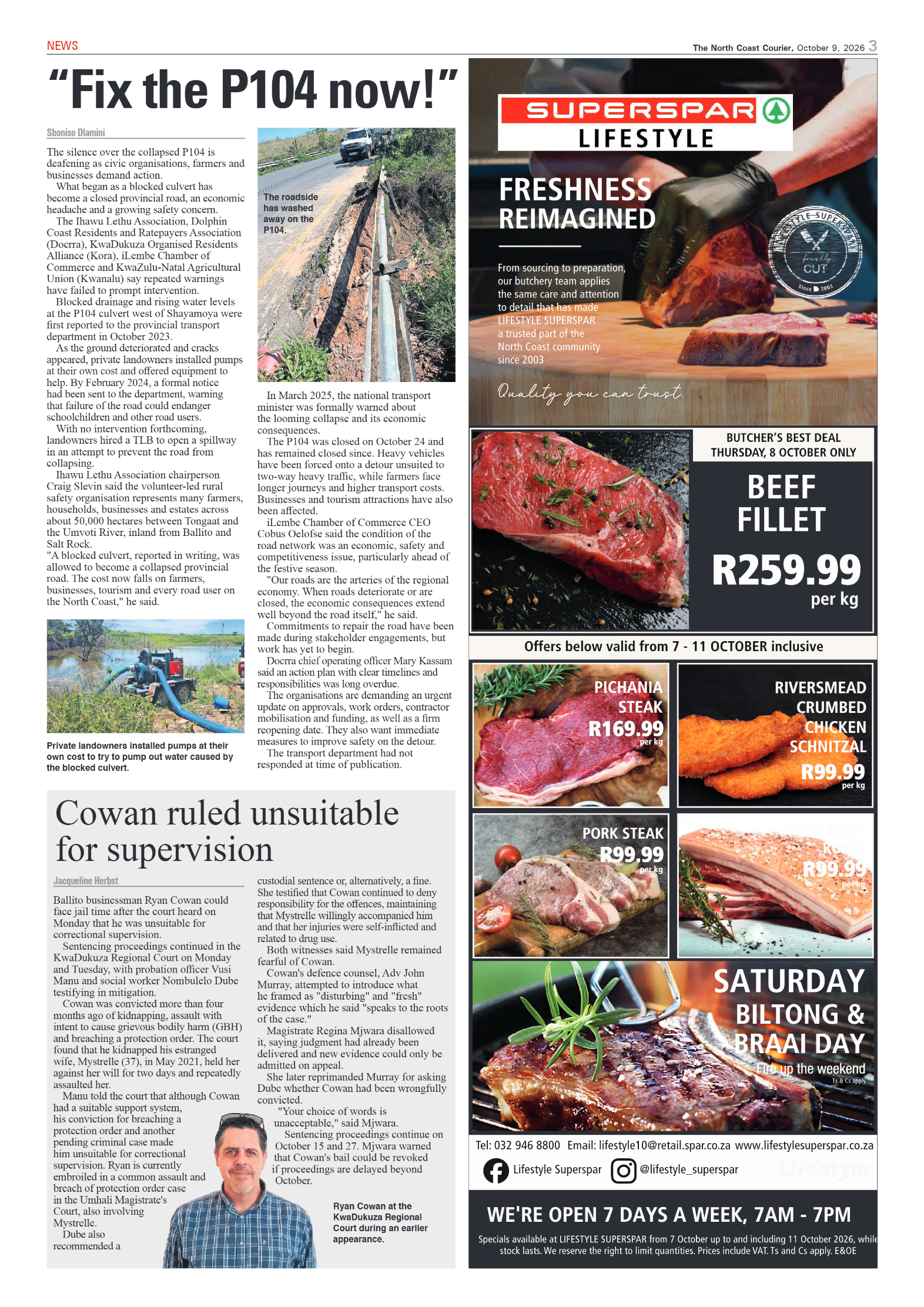 The North Coast Courier – 09 October 2026 page 3