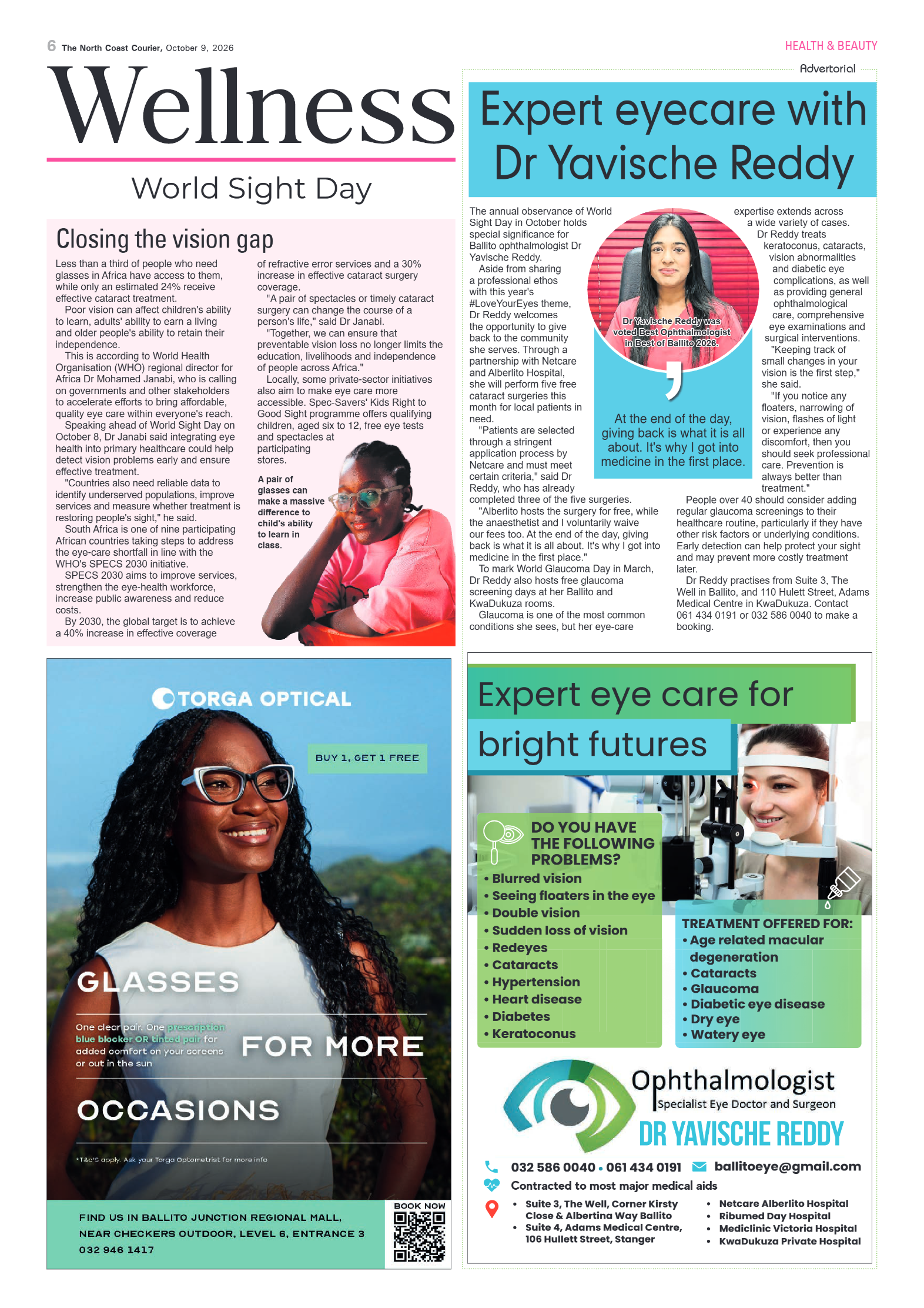 The North Coast Courier – 09 October 2026 page 6