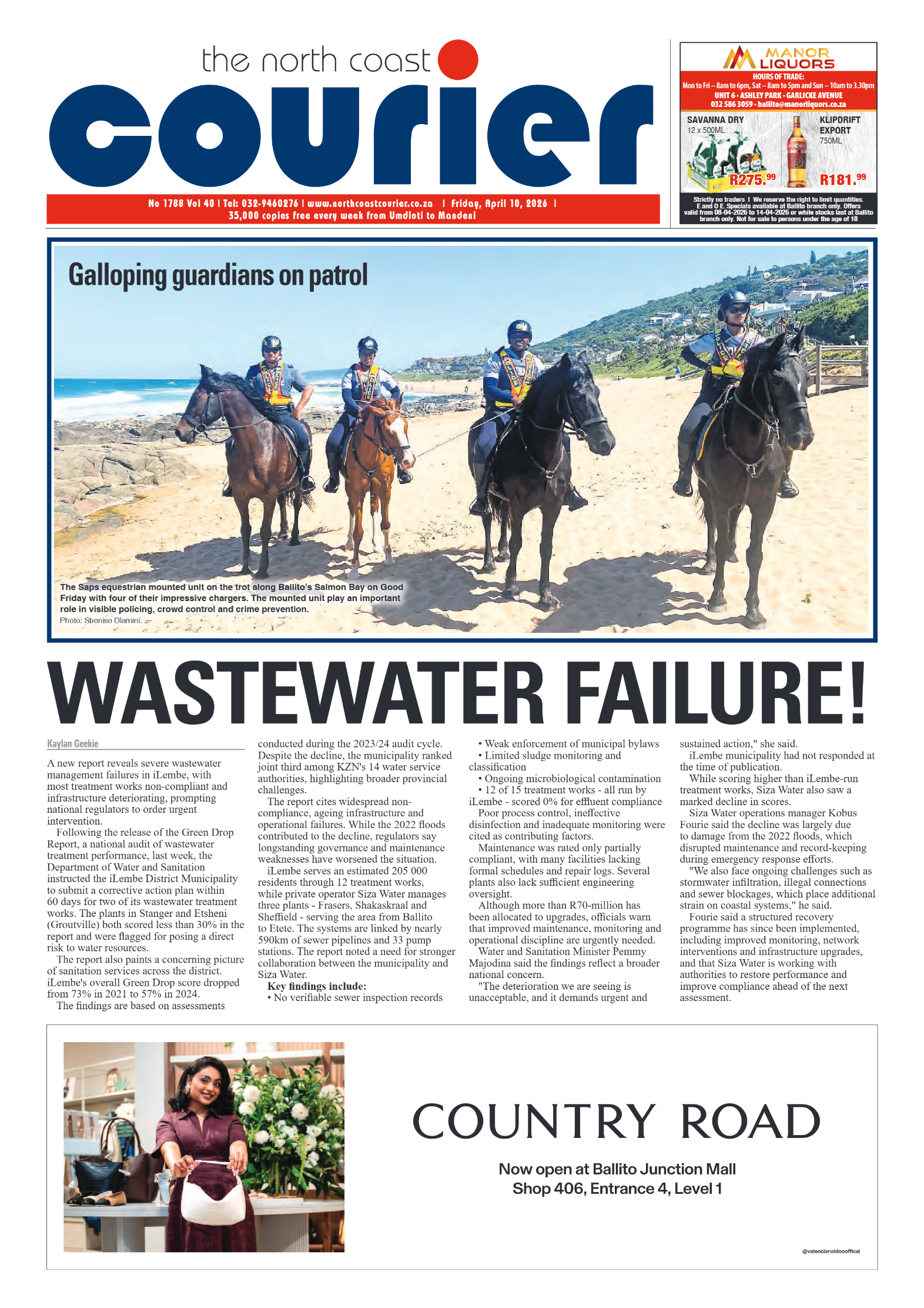 The North Coast Courier – 10 April 2026 page 1