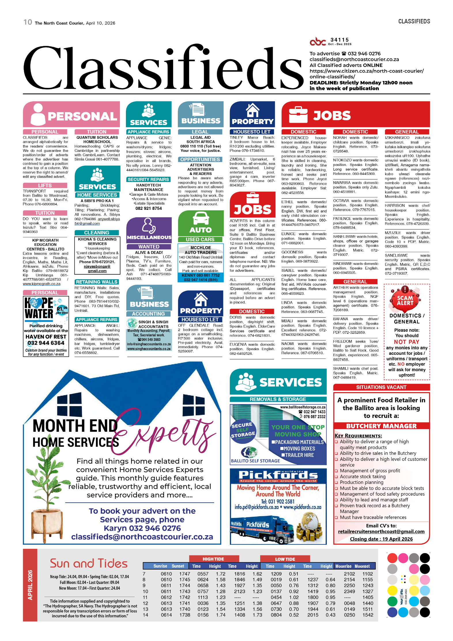 The North Coast Courier – 10 April 2026 page 10