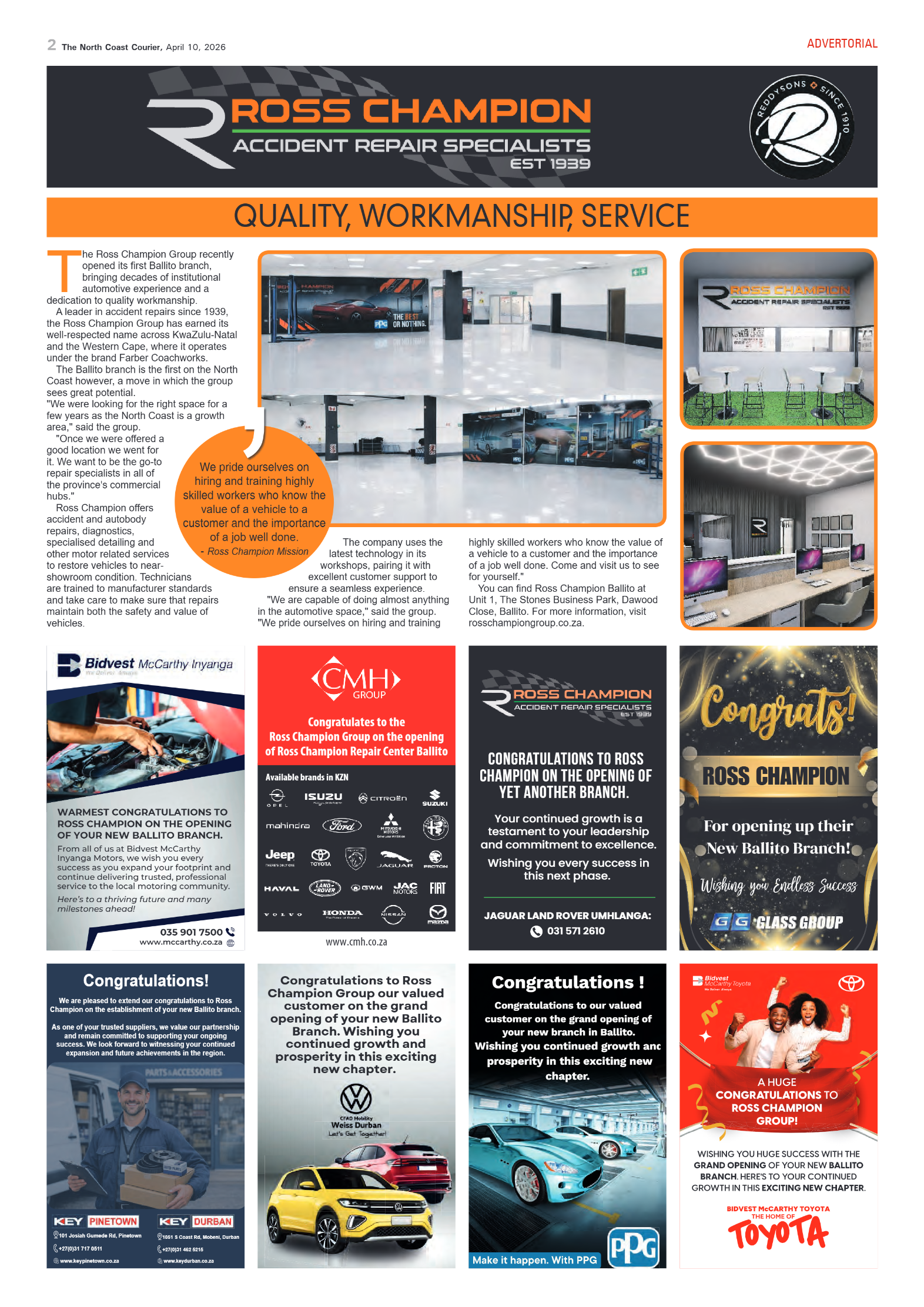 The North Coast Courier – 10 April 2026 page 2