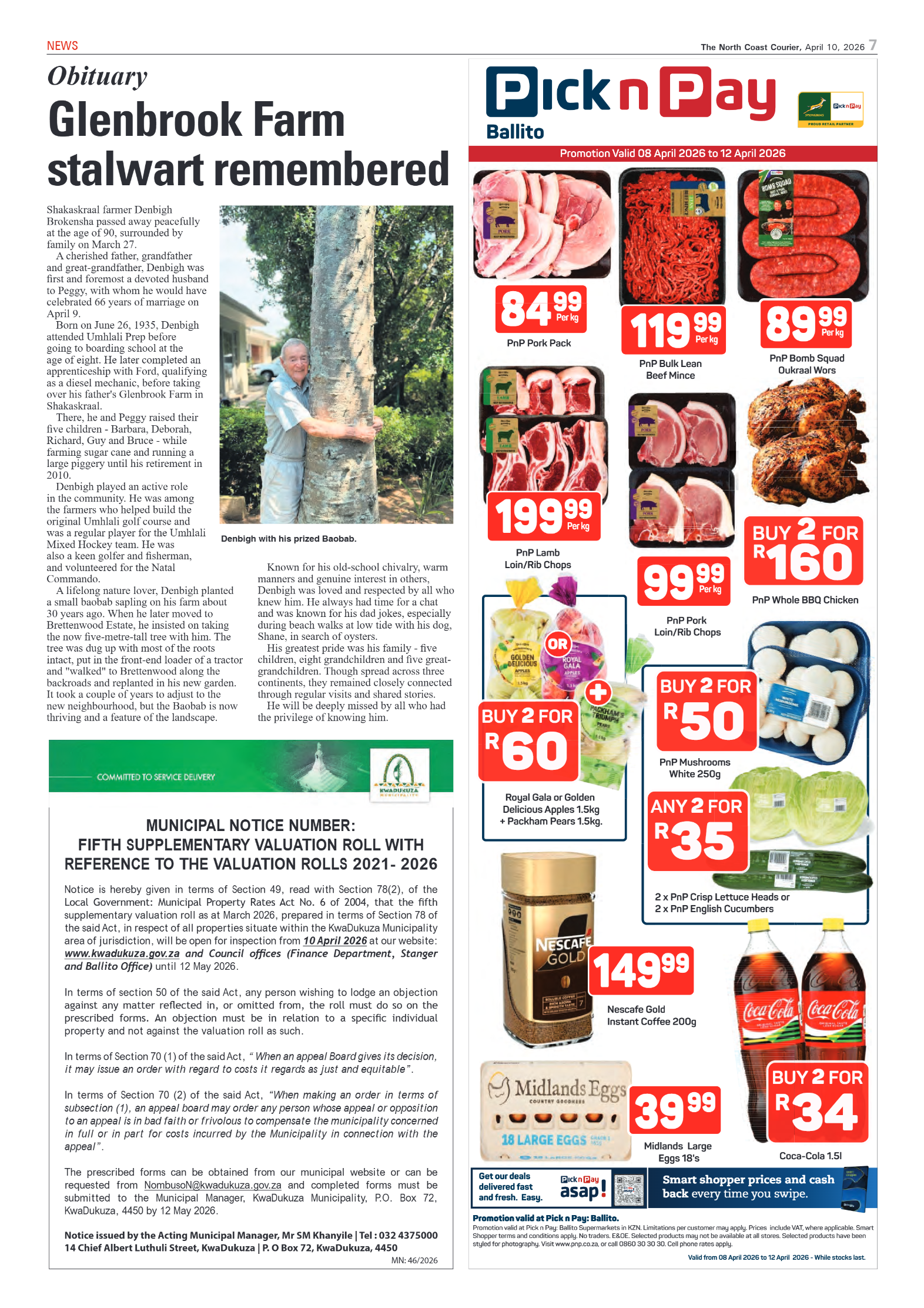 The North Coast Courier – 10 April 2026 page 7