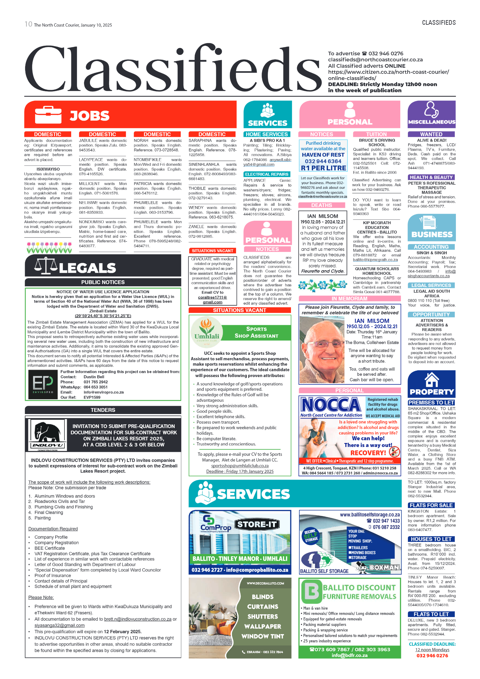 The North Coast Courier – 10 January 2025 page 10