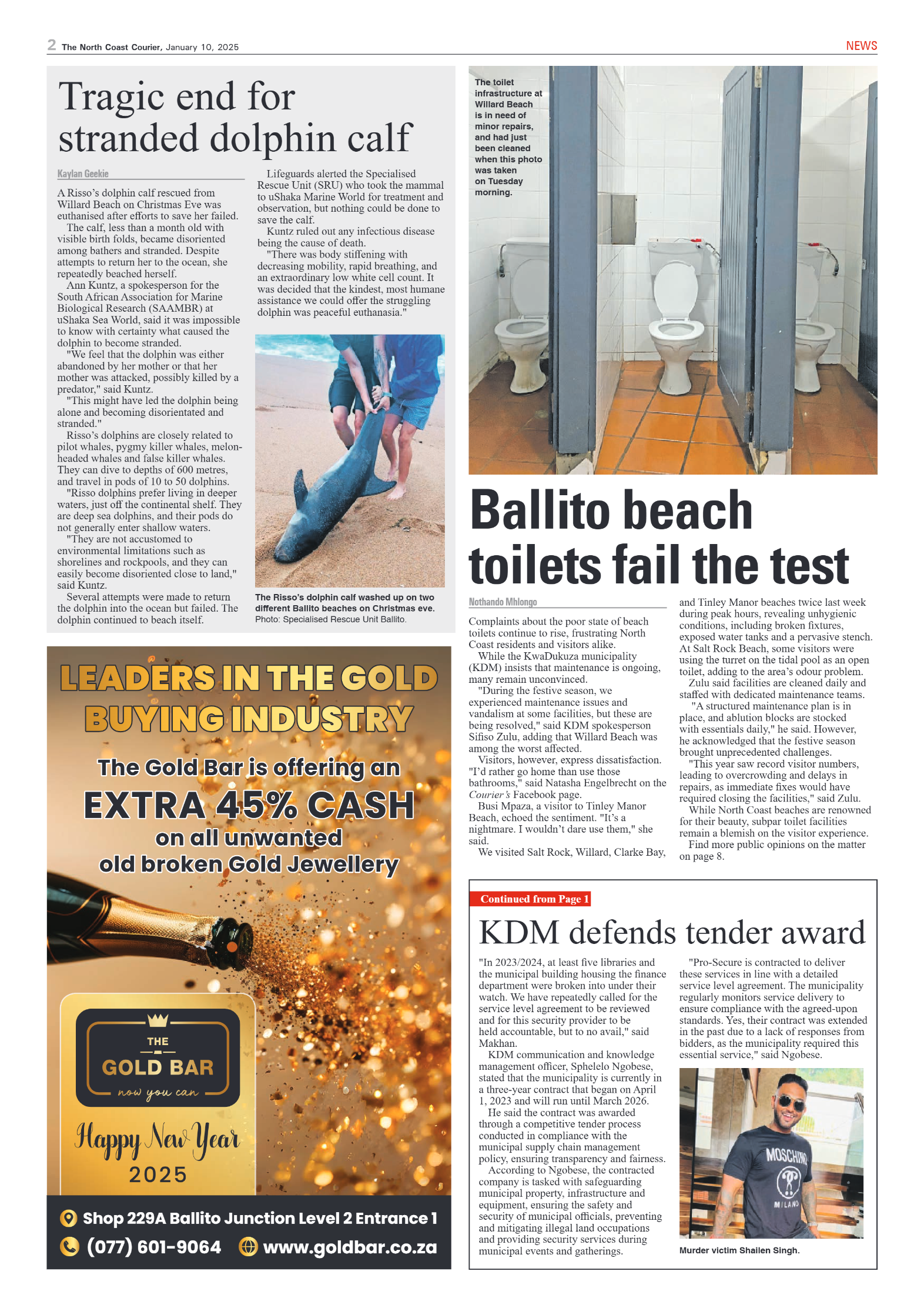 The North Coast Courier – 10 January 2025 page 2