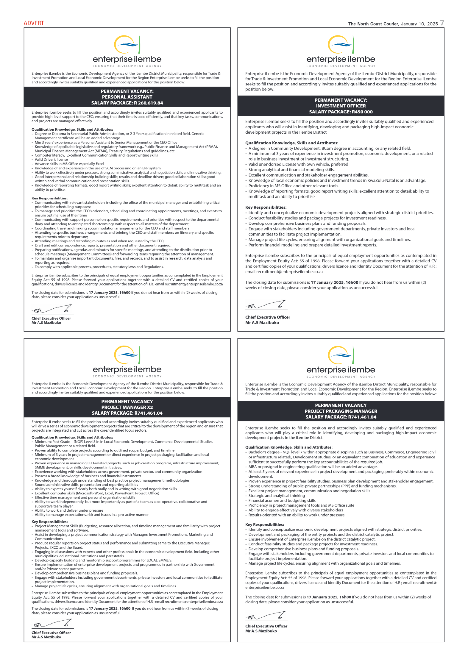The North Coast Courier – 10 January 2025 page 7