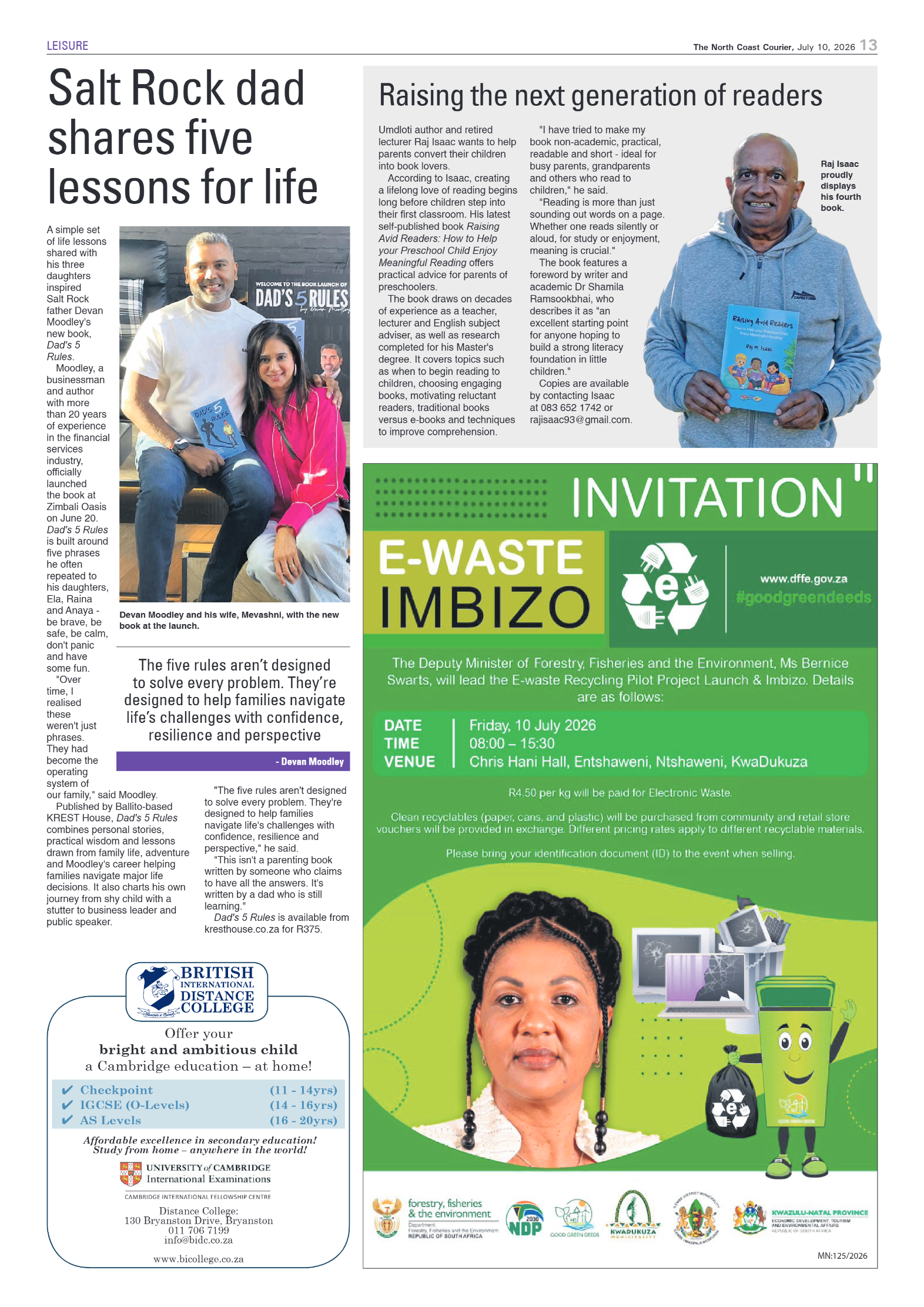 The North Coast Courier – 10 July 2026 page 13