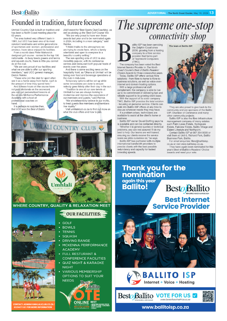 The North Coast Courier – 10 May 2024 page 13