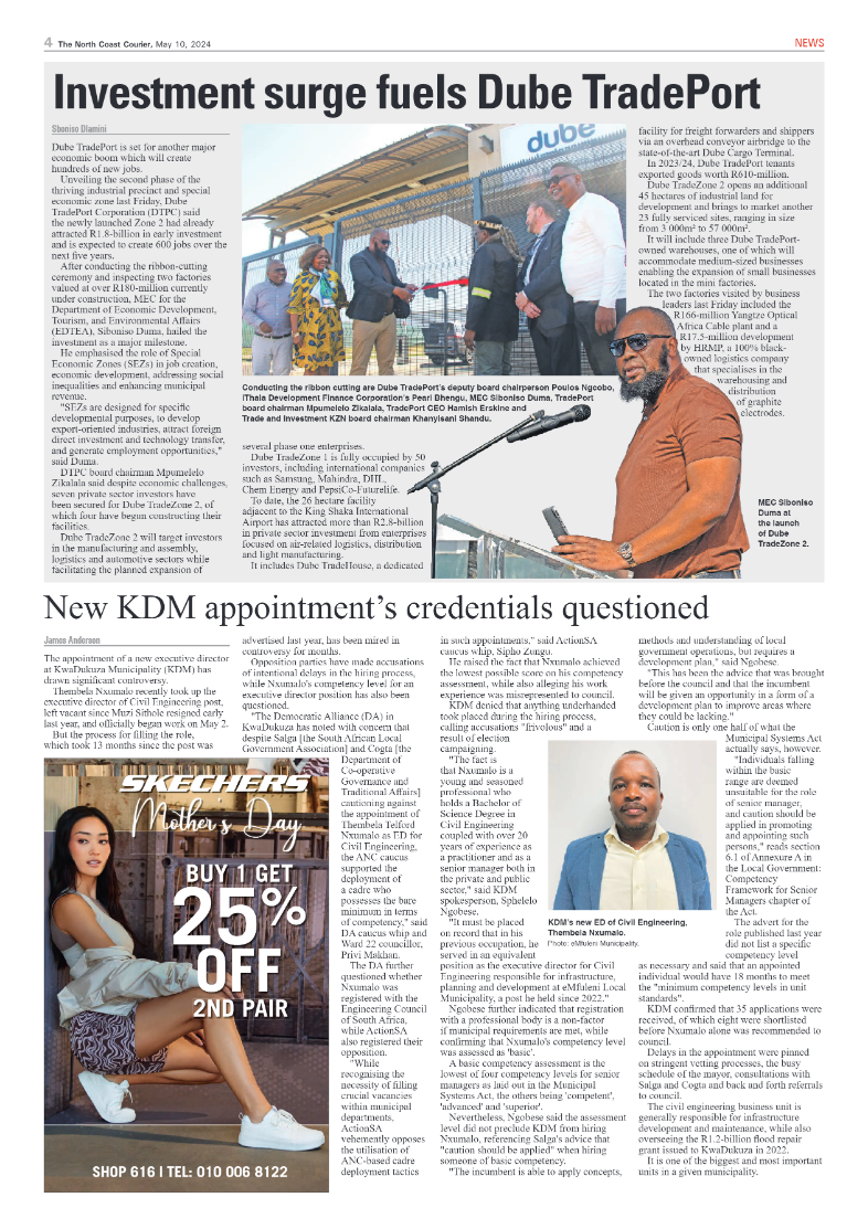 The North Coast Courier – 10 May 2024 page 4