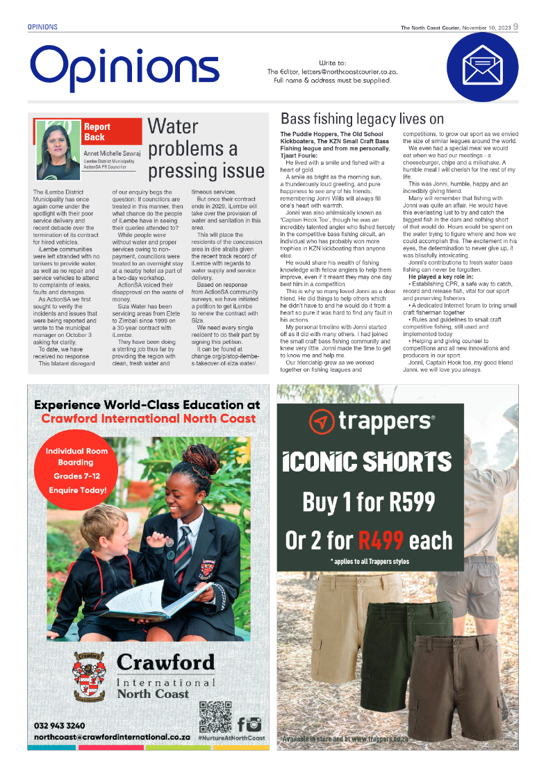 The North Coast Courier 10 November 2023 page 9
