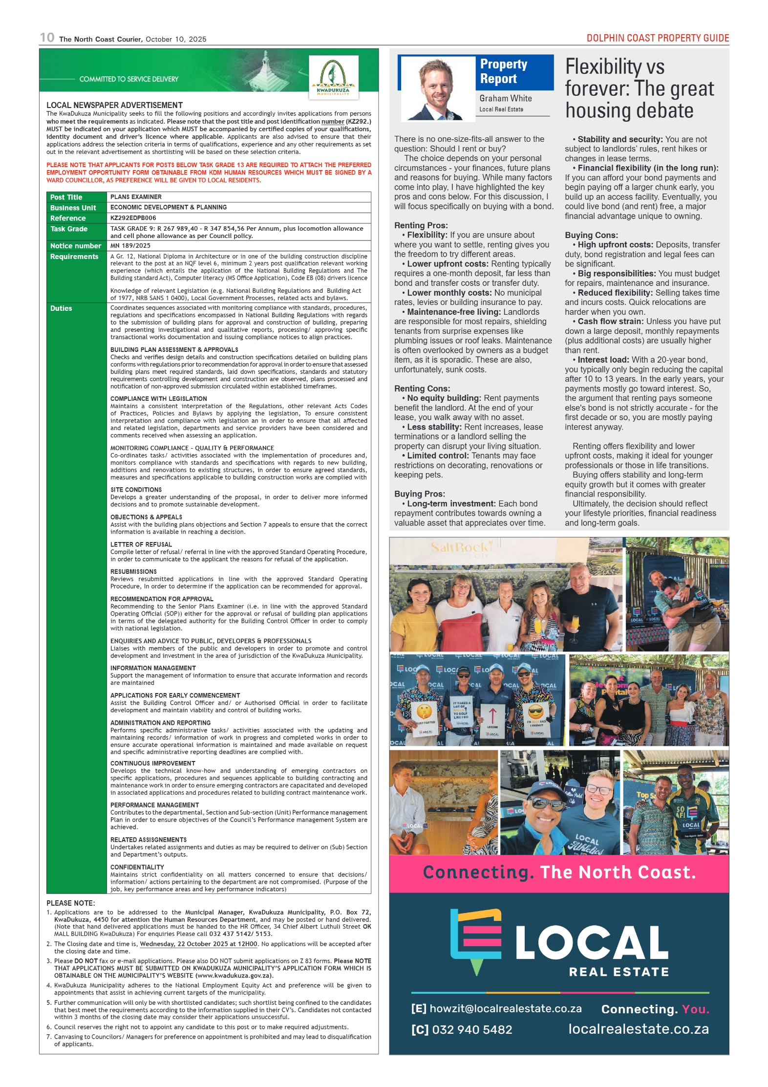 The North Coast Courier – 10 October 2025 page 10