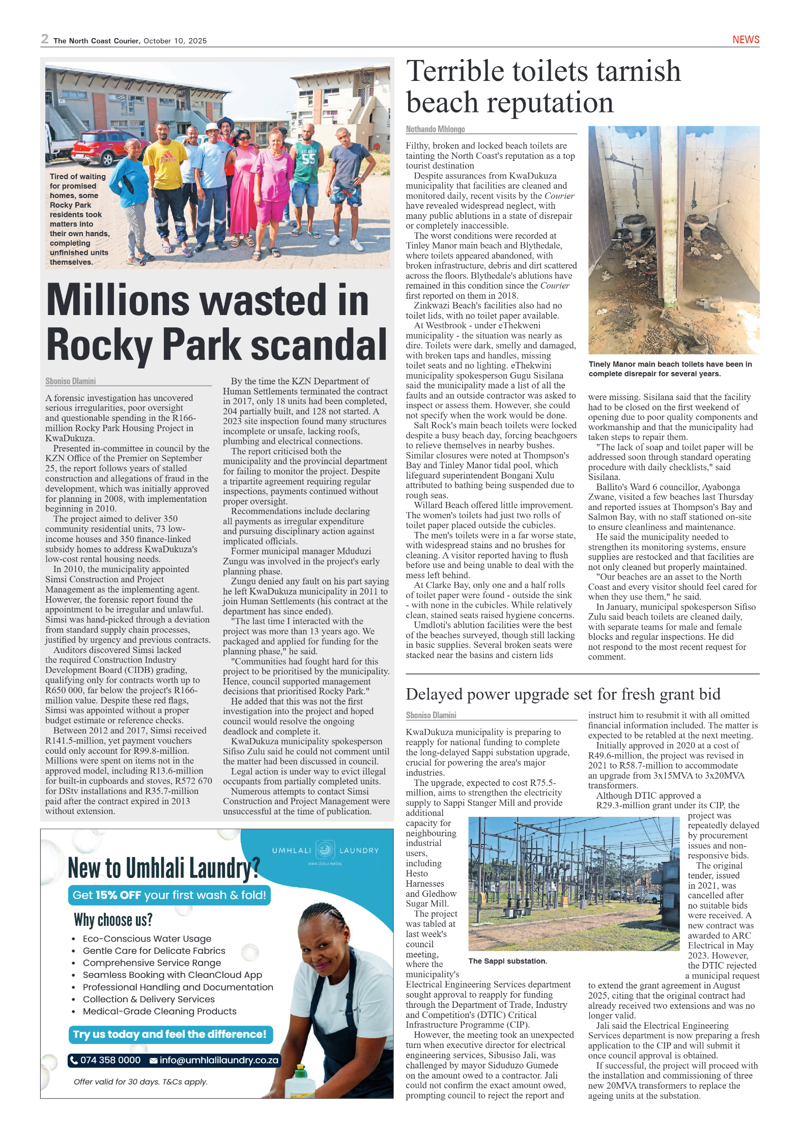 The North Coast Courier – 10 October 2025 page 2