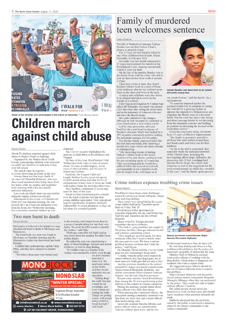 The North Coast Courier 11 August 2023 page 4