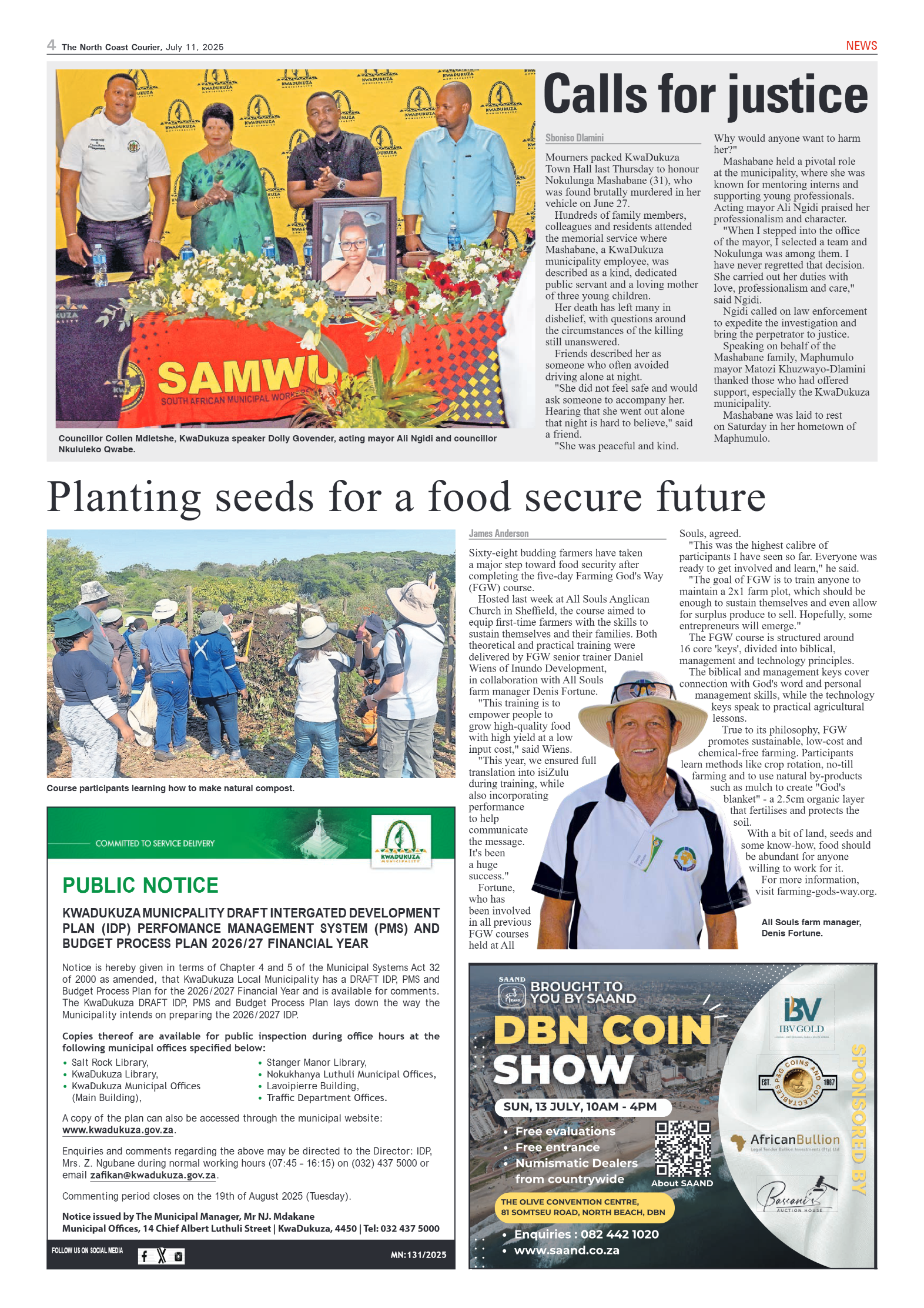 The North Coast Courier – 11 July 2025 page 4