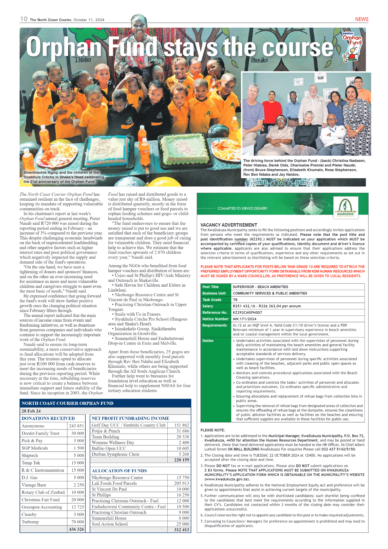 The North Coast Courier – 11 October 2024 page 10