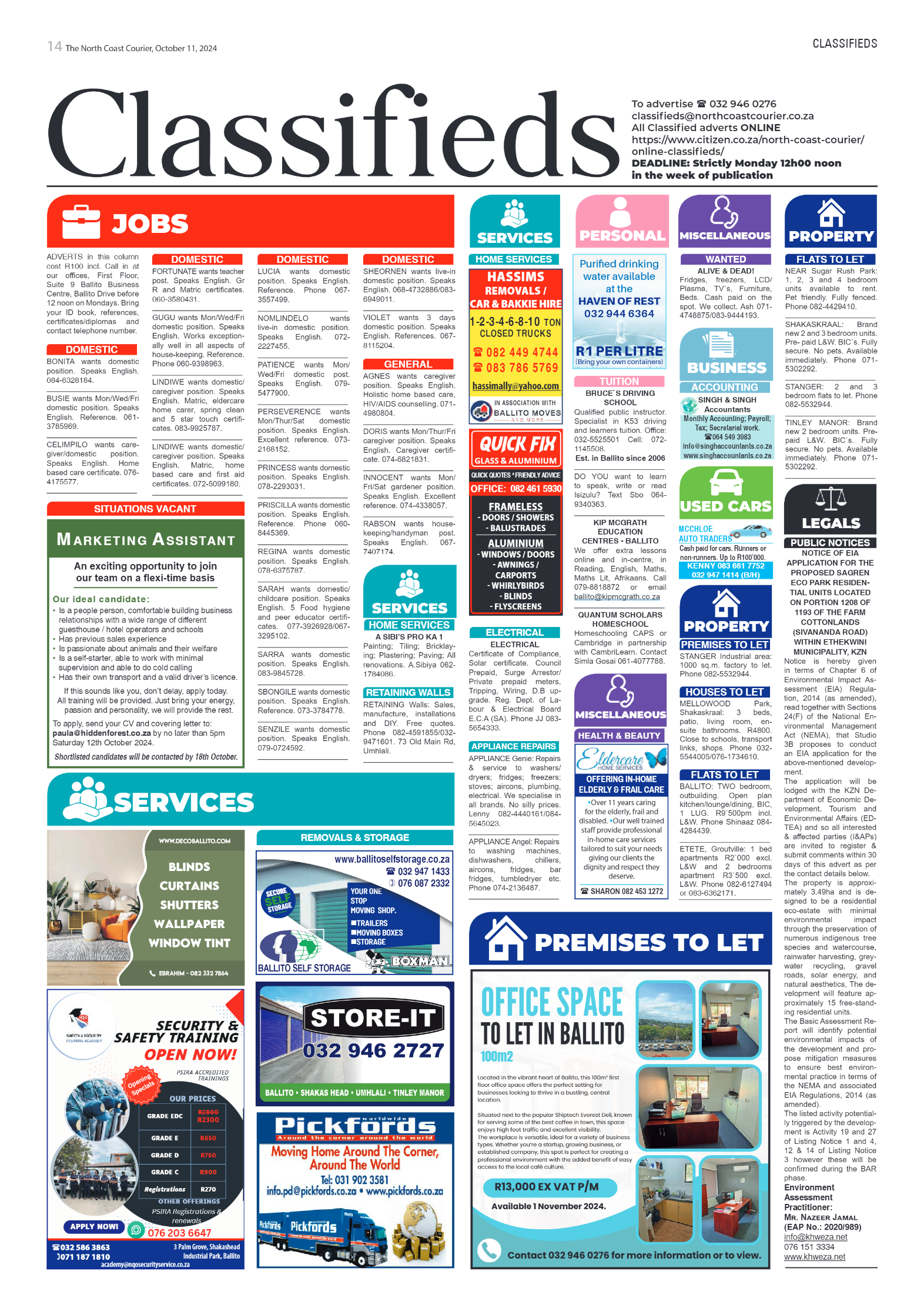 The North Coast Courier – 11 October 2024 page 14