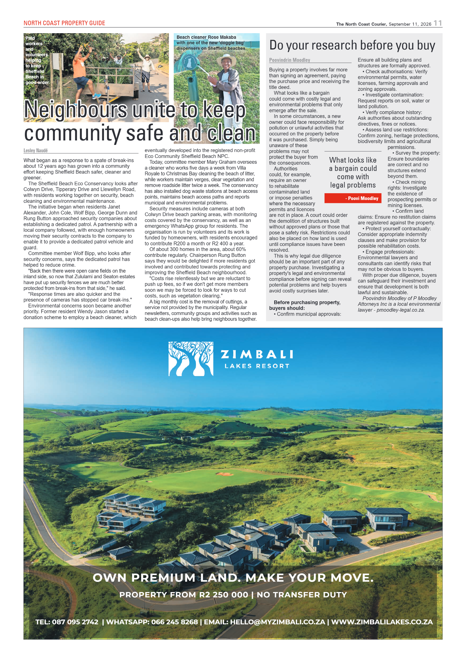 The North Coast Courier – 11 September 2026 page 11