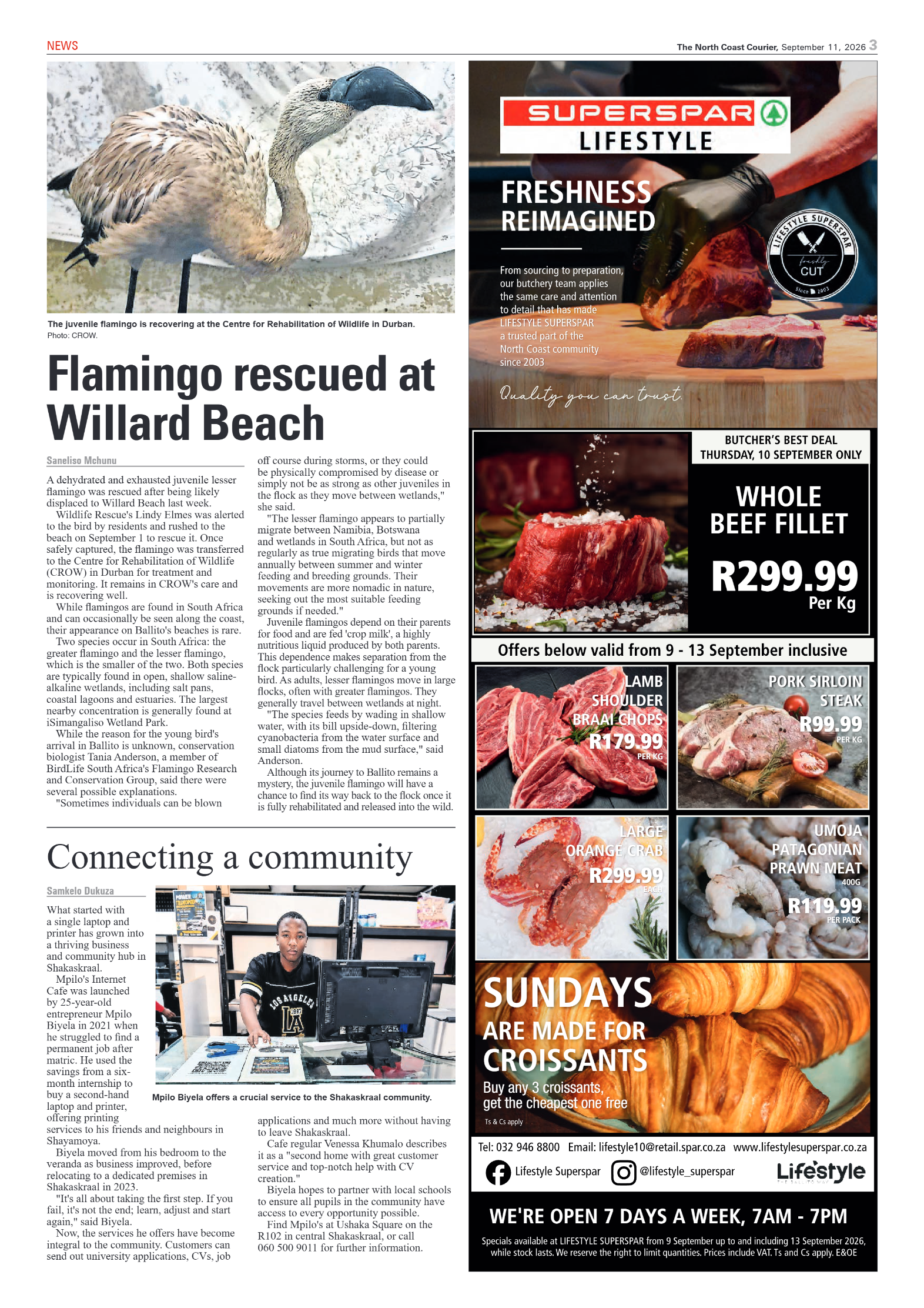 The North Coast Courier – 11 September 2026 page 3