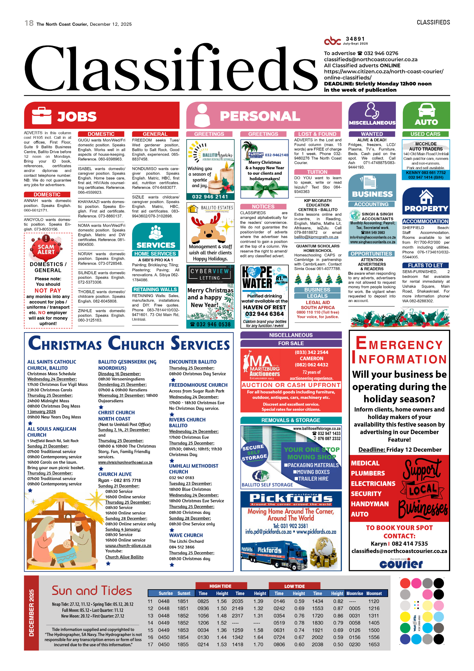 The North Coast Courier – 12 December 2025 page 18